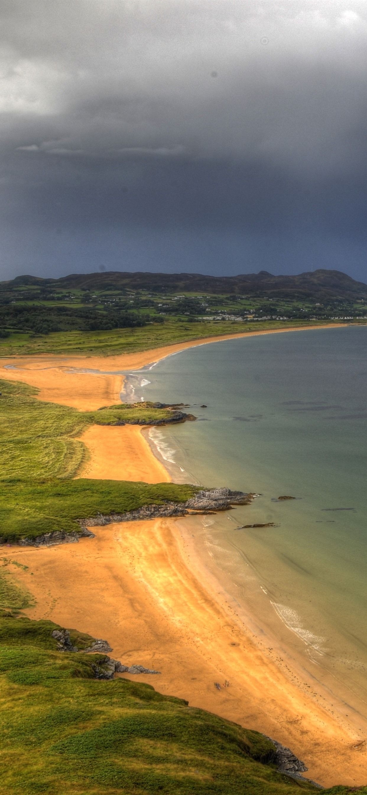 1250x2690 Wallpaper Ireland, Donegal, sea, coast, beach 3840x2160 UHD 4K Picture, Image, Phone