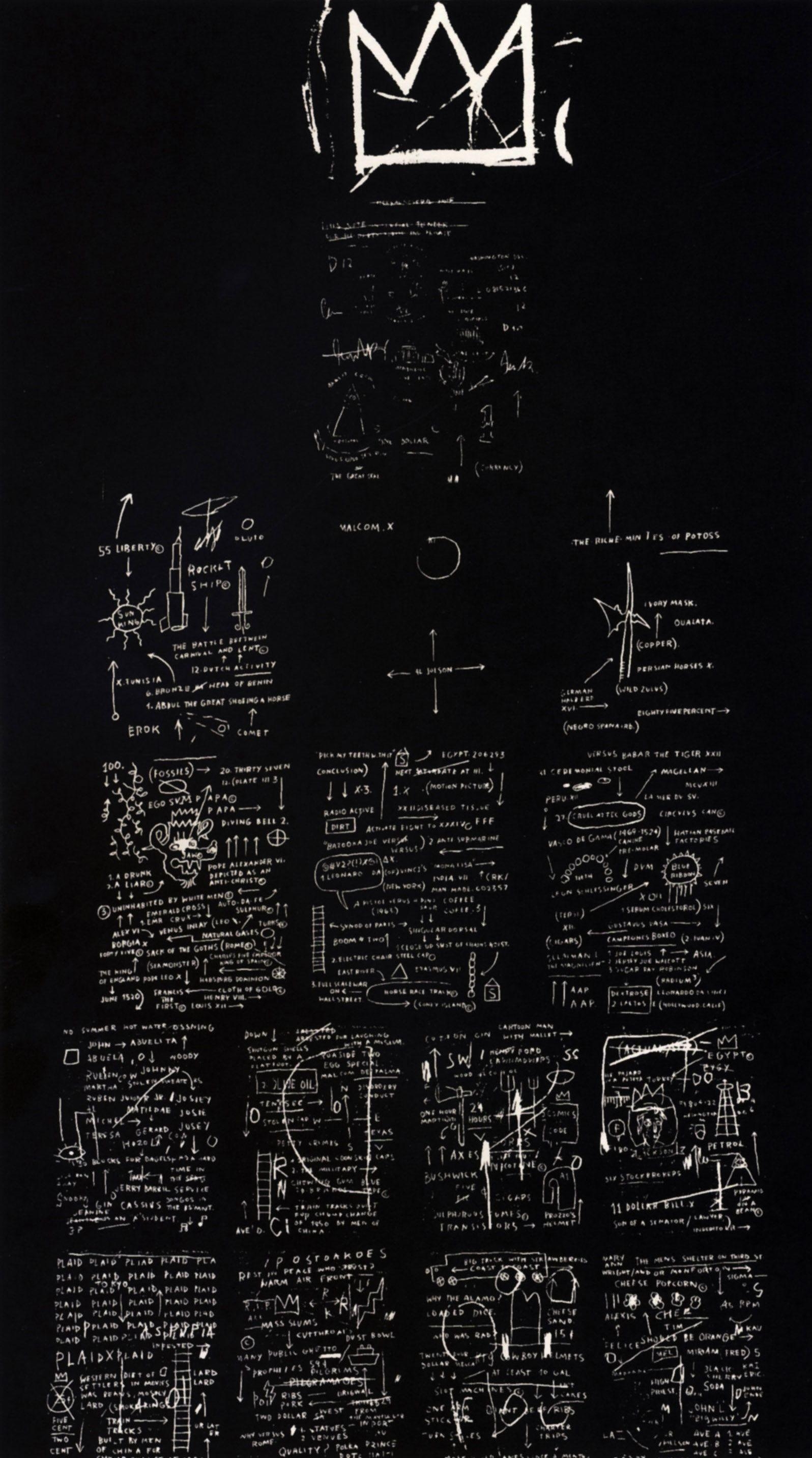 1600x2870 Tuxedo Michel Basquiat.org. Basquiat Art, Jean Michel Basquiat, Basquiat, Phone