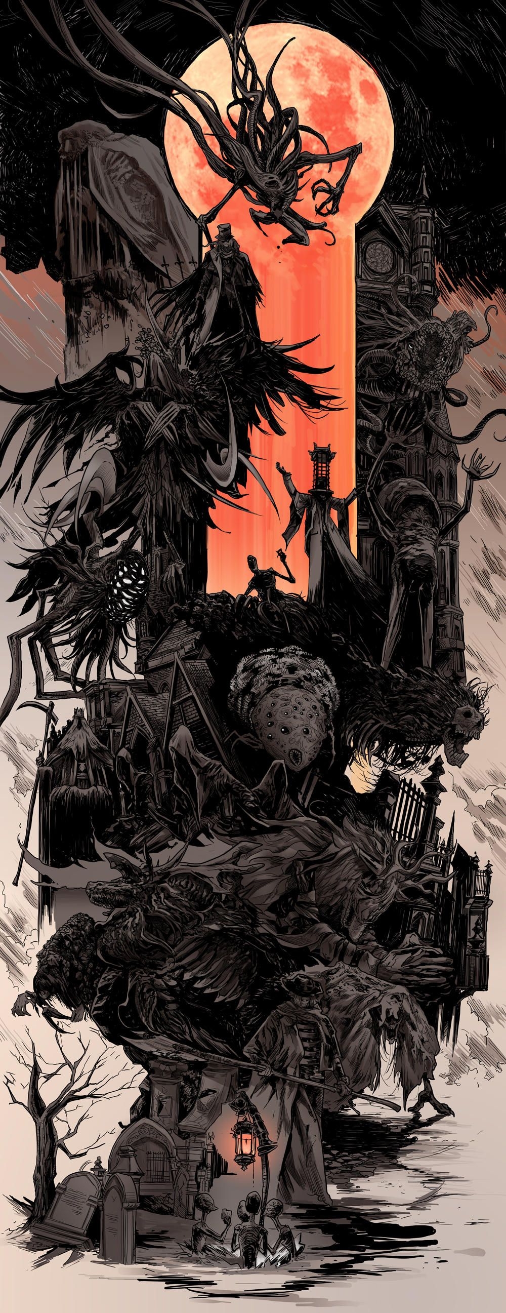 1000x2600 Best Bloodborne game ideas. bloodborne, bloodborne art, dark souls art, Phone