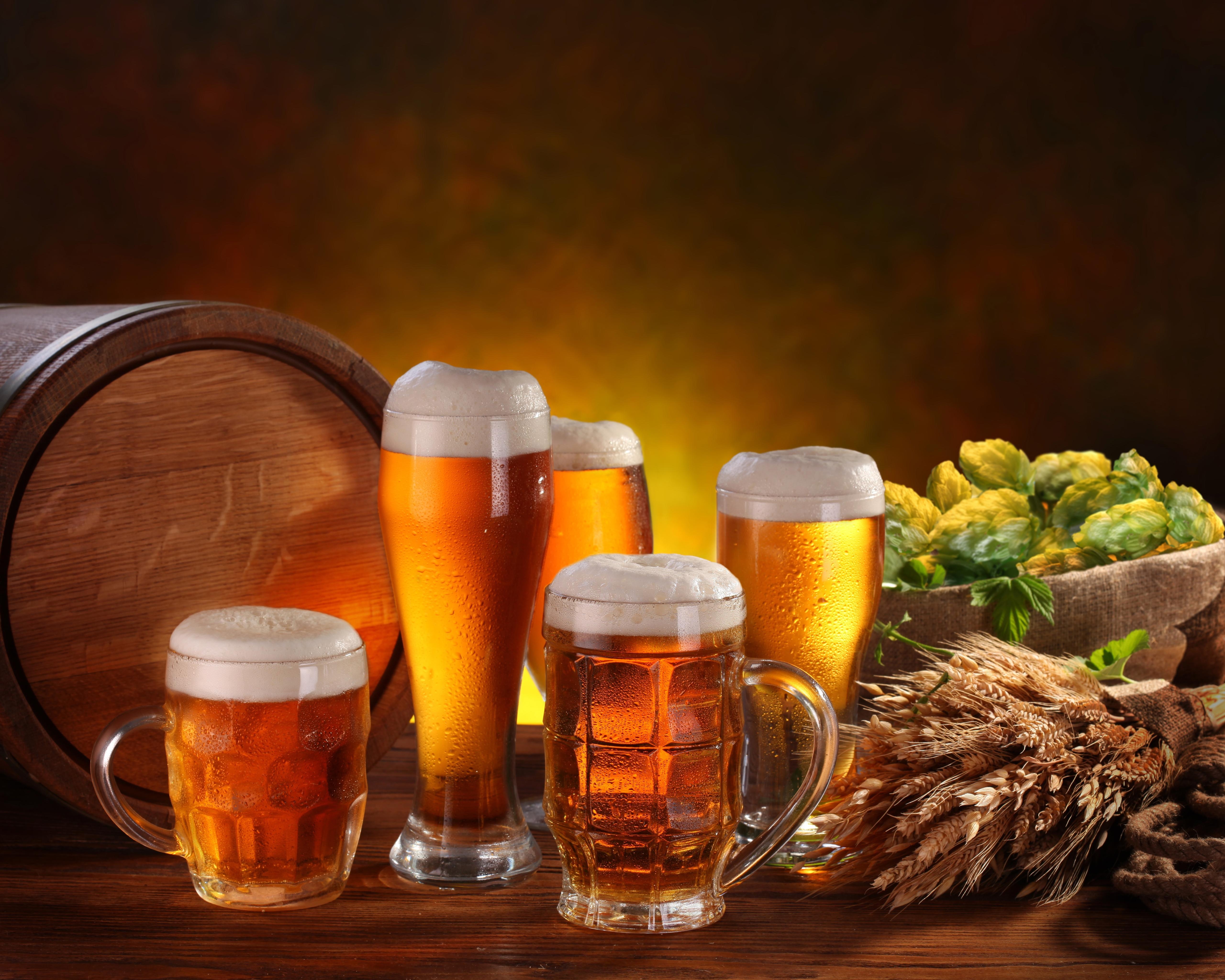 5120x4100 Beer Pints 5K UHD 5:4  Wallpaper, Desktop