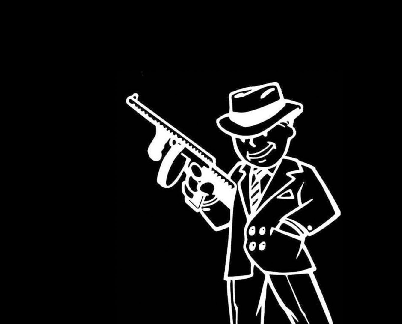 1350x1080 Pip Boy Gangster 3 Wallpaper, Desktop