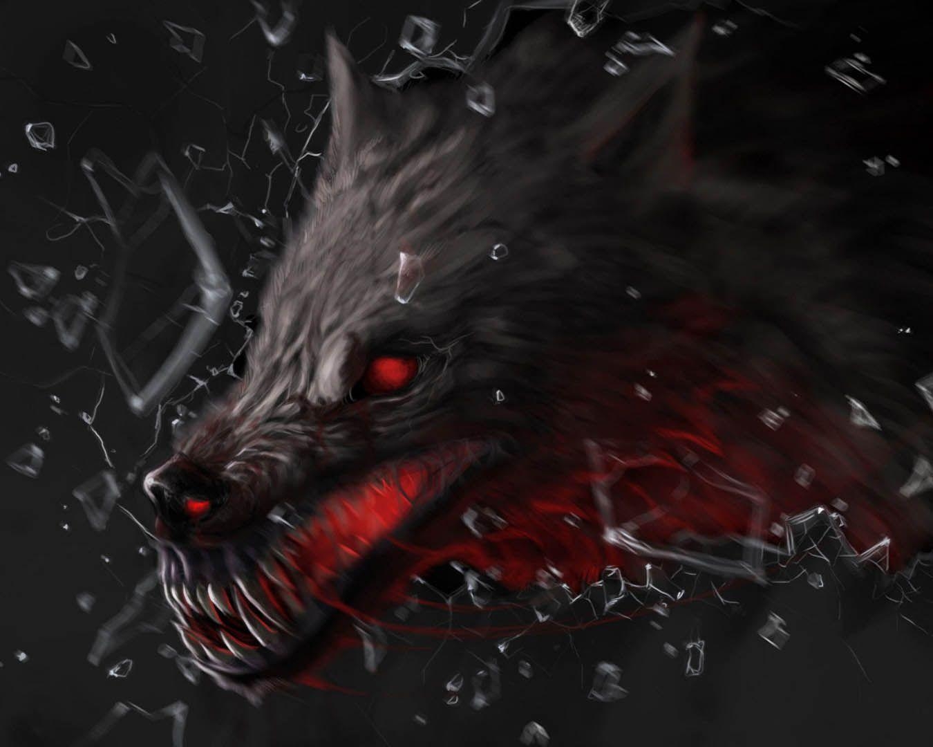 1350x1080 Anime Wolf Wallpaper, Desktop