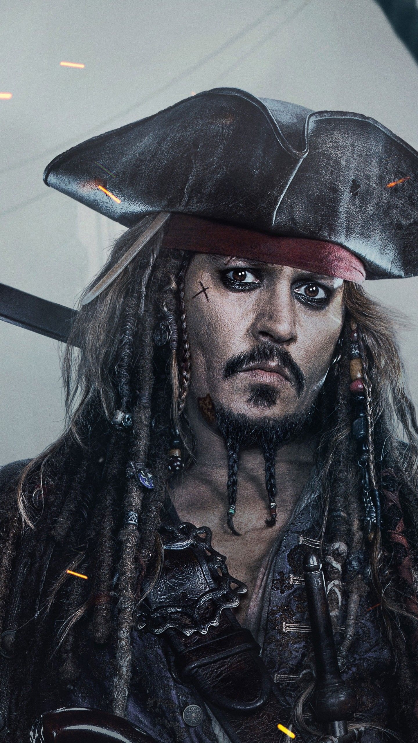 1440x2560 Wallpaper Johnny Depp, Captain Jack Sparrow, Movies, Phone