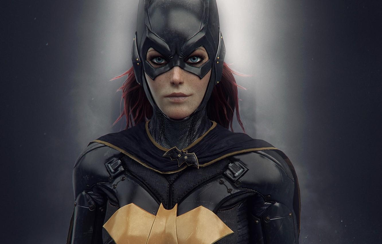 1340x850 Wallpaper girl, mask, costume, girl, armor, suit, DC Comics, batgirl, Desktop