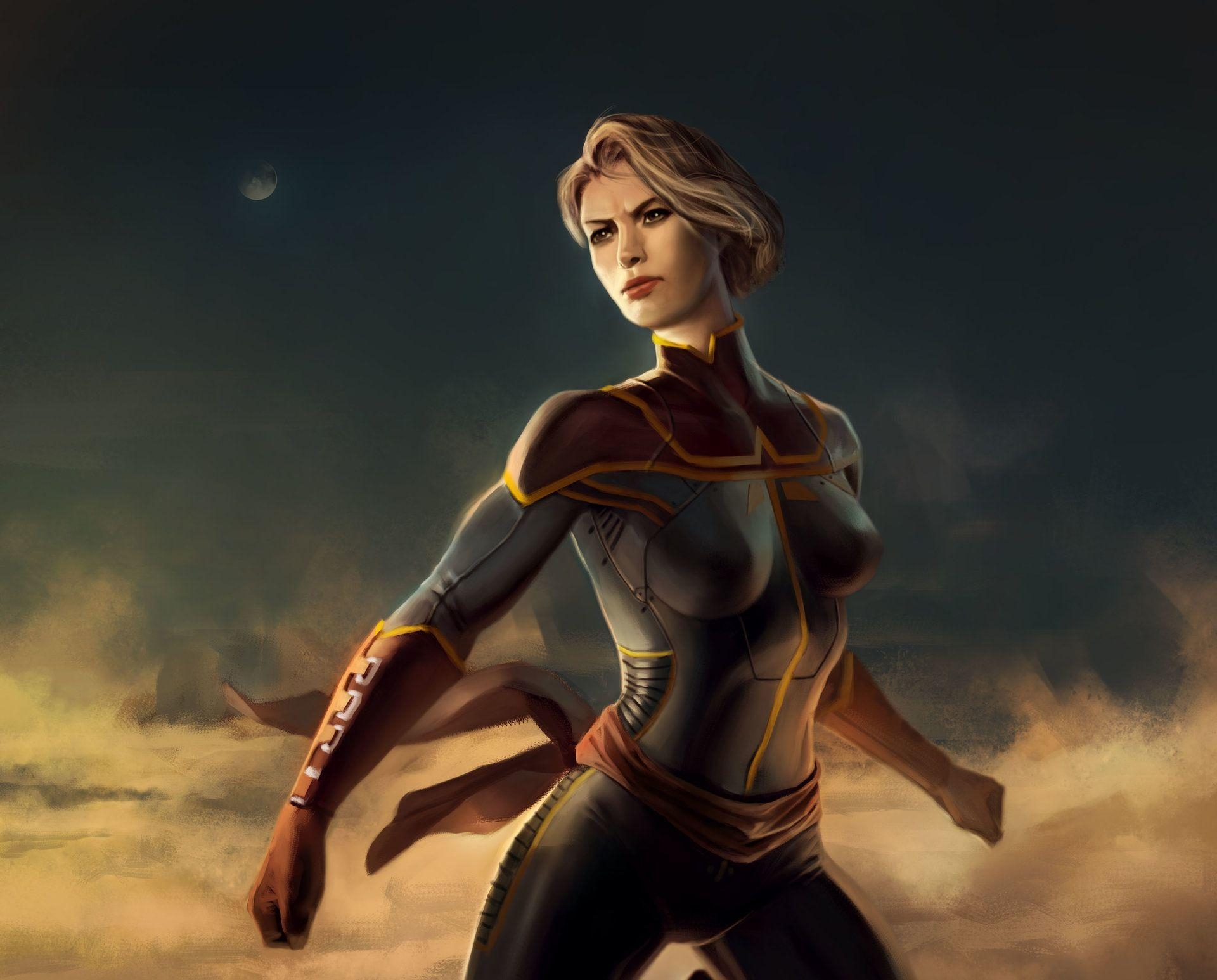 1920x1550 Captain Marvel Art, HD Superheroes, 4k Wallpaper, Image, Desktop