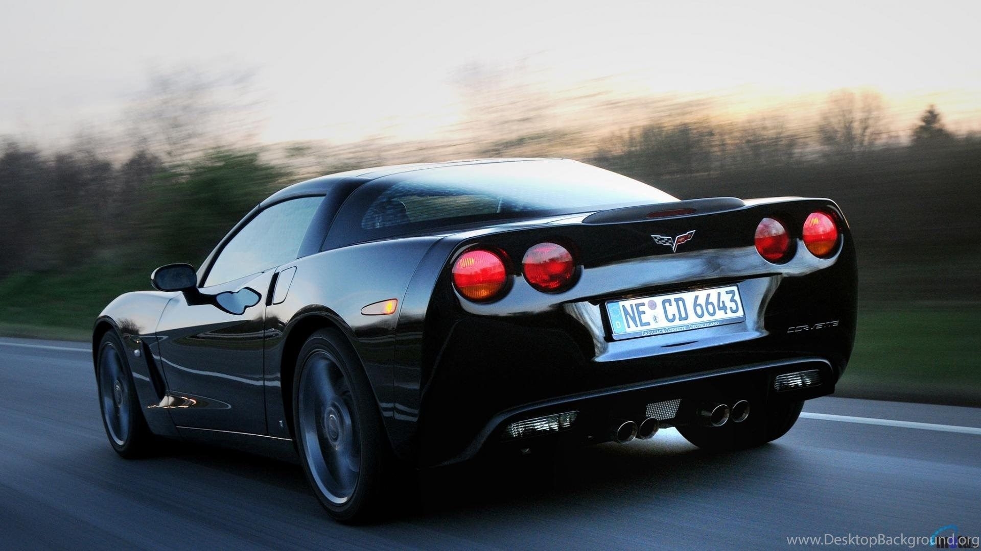 1920x1080 Download Wallpaper Chevrolet Corvette C6 On The Road 1920 X 1080. Desktop Background, Desktop