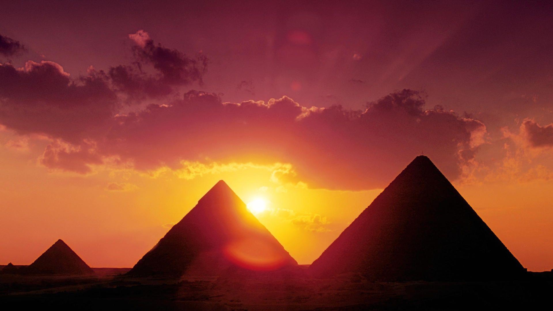 1920x1080 Giza Pyramids Egipt Sunset Desktop Wallpaper, Desktop