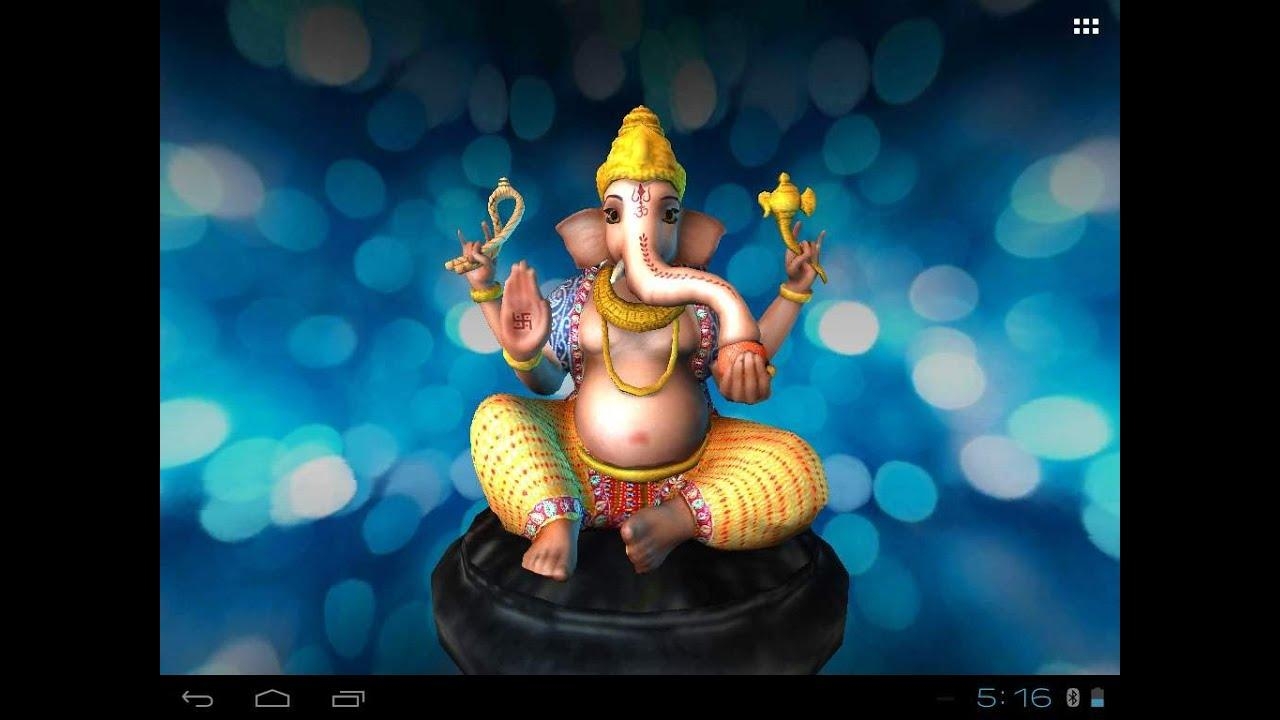 1280x720 Ganesh's Free animated 3D mobile App, Live Wallpaper, Desktop