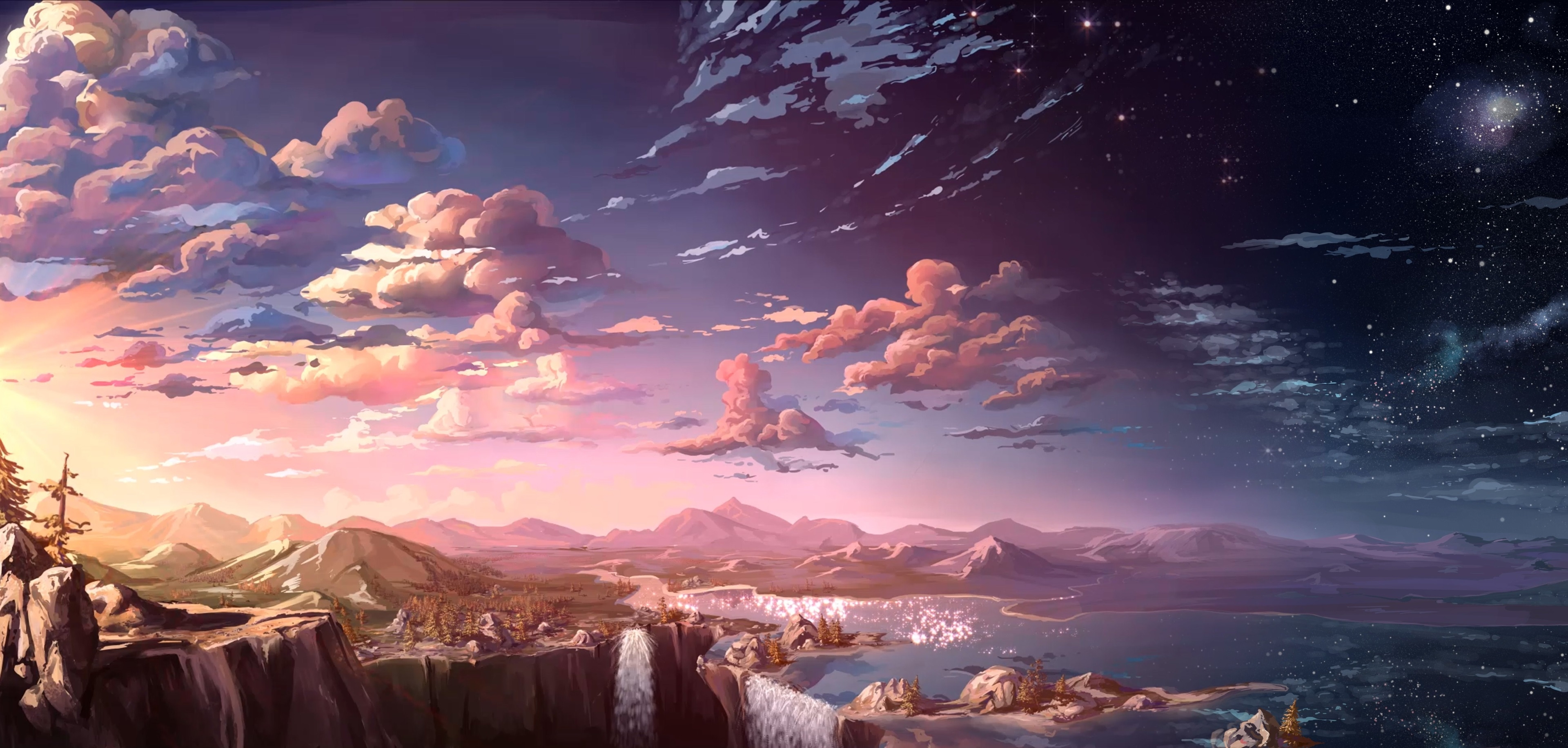 3840x1840  sword art online 4k awesome Gallery HD Wallpaper, Dual Screen