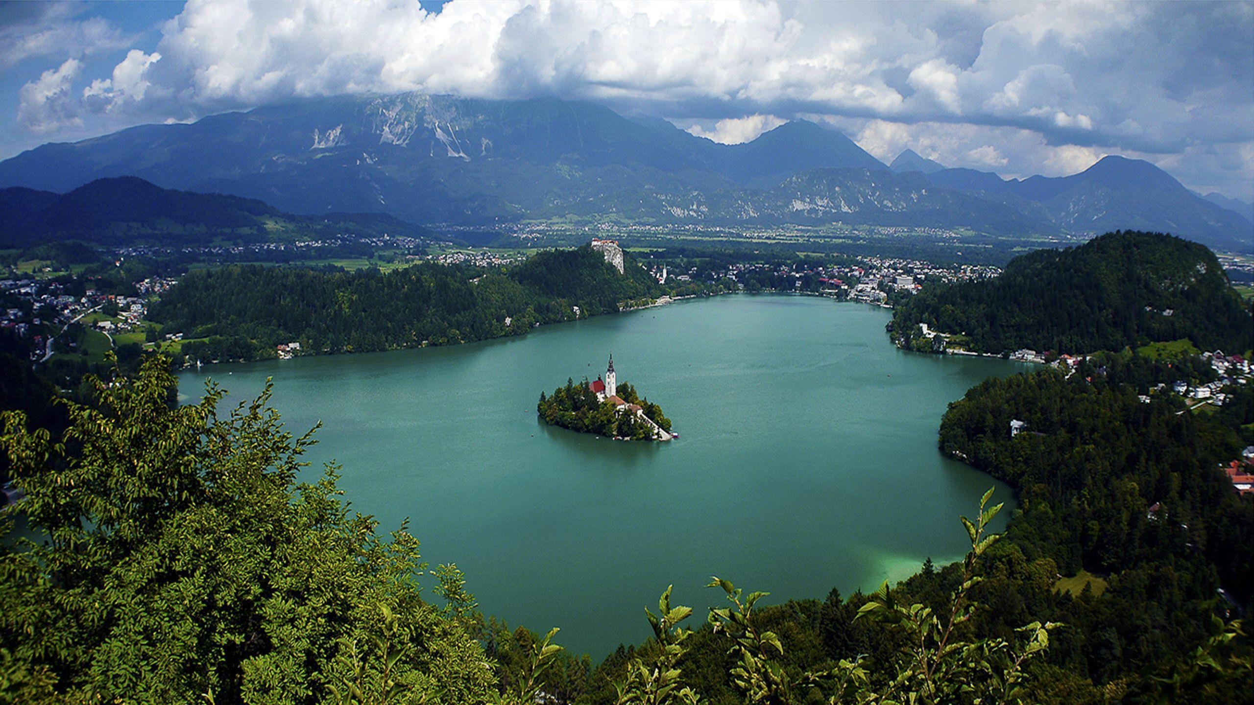 2560x1440 Beautiful Landscape, Lake Bled, Slovenia, Wallpaper HD, Desktop