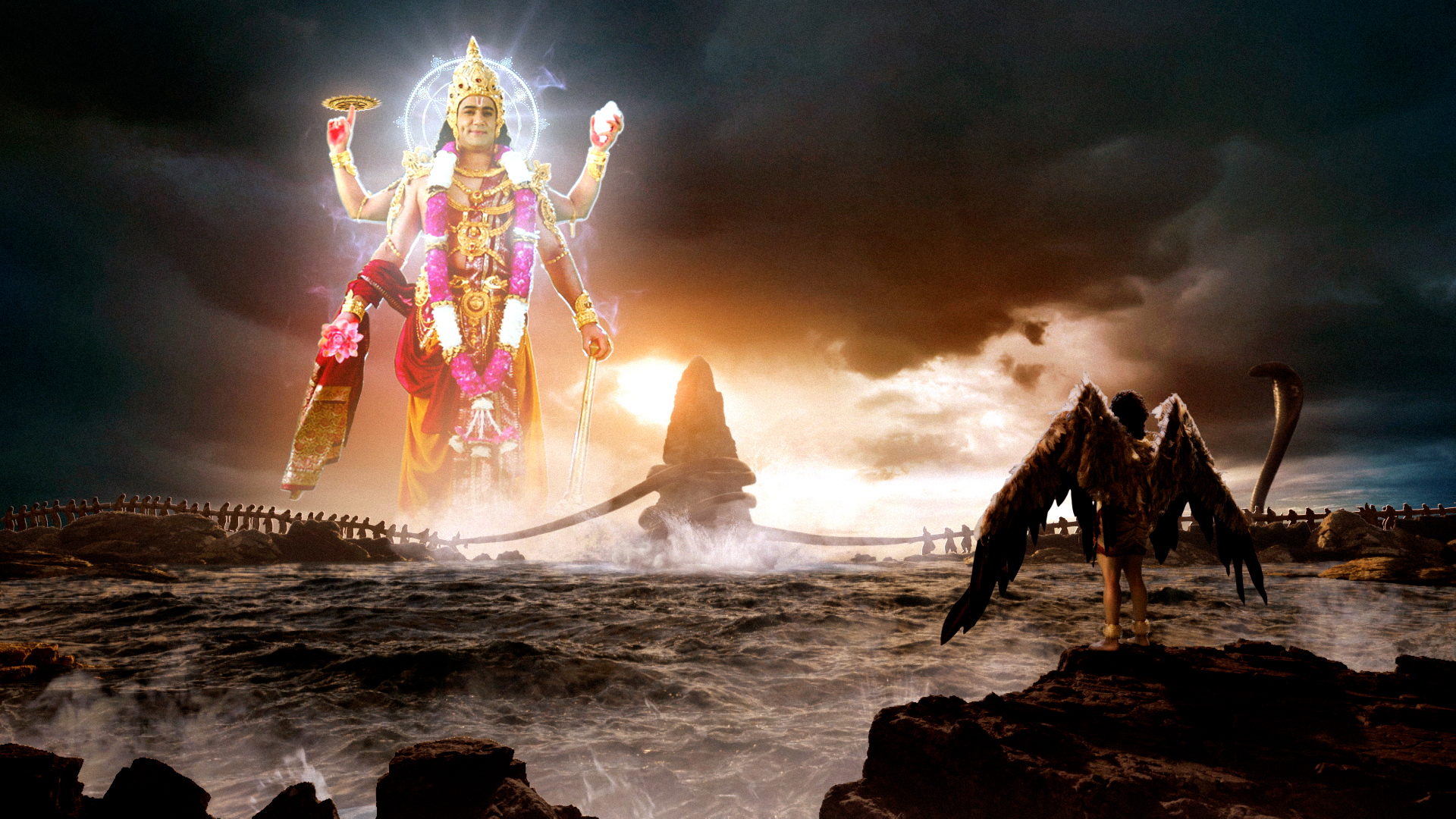 1920x1080 Join Garud on his escapades through samudra manthan in Sony SAB's Dharm Yoddha Garud, Desktop