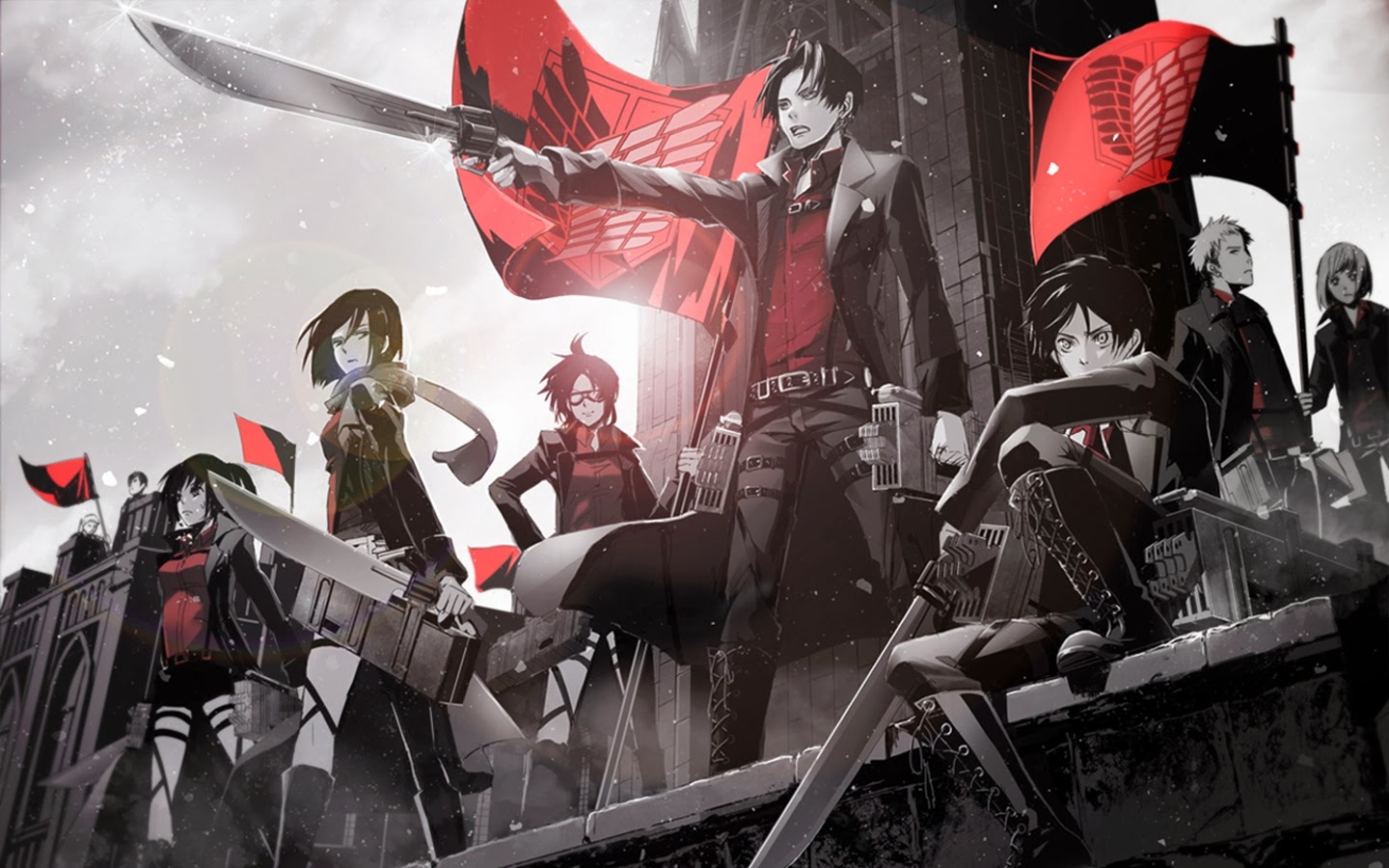 1440x900 32++ Wallpaper Anime Attack On Titan, Desktop