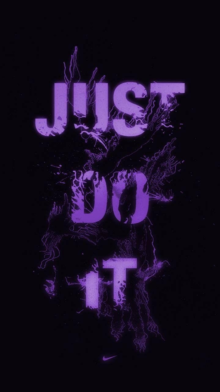 720x1280 Just Do It Purple. Nike motivation, Nike wallpaper, Sports wallpaper, Phone