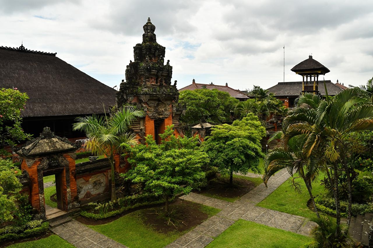 1280x860 Wallpaper Indonesia Bali Temples Trees Cities Design, Desktop