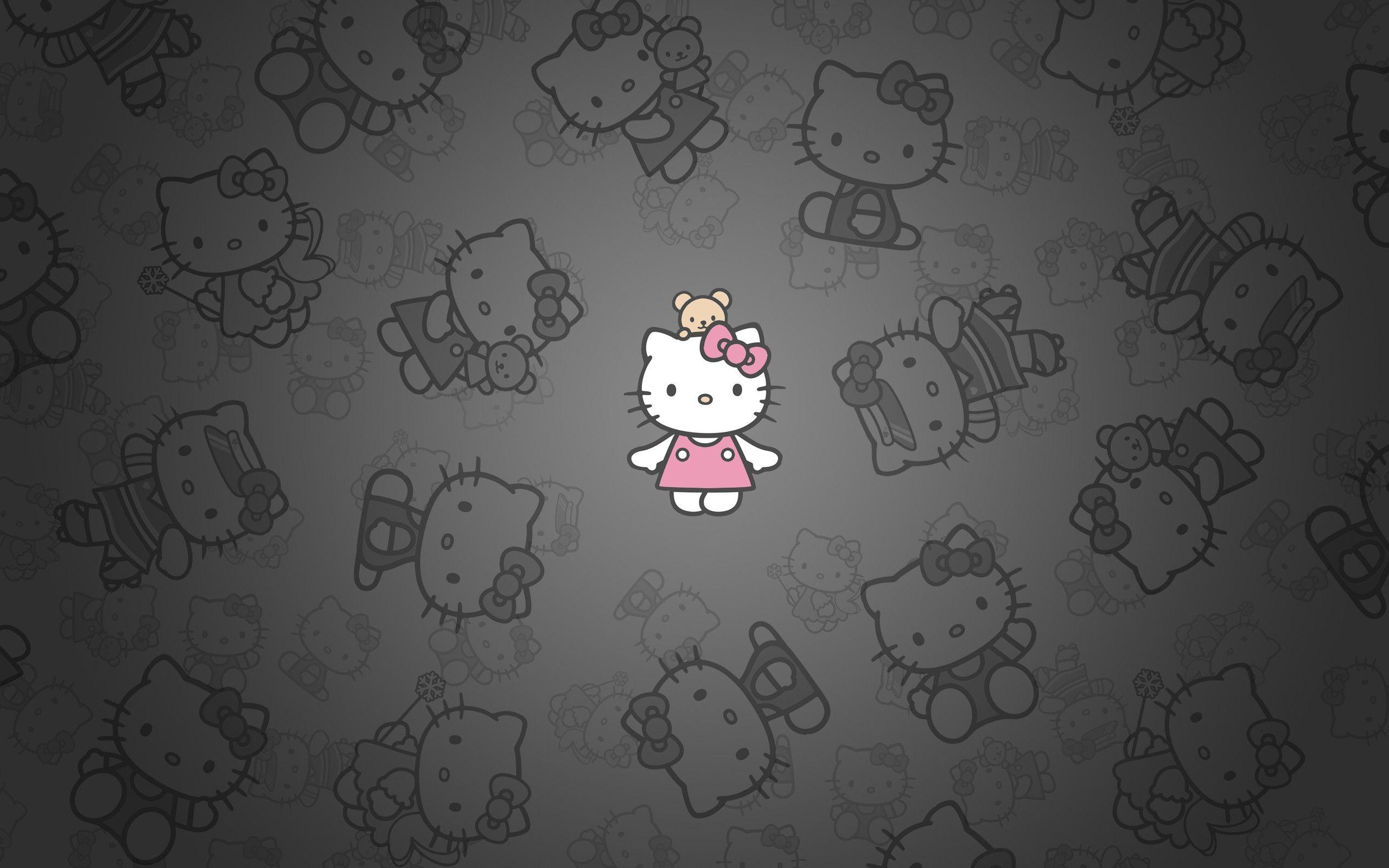 2560x1600 Hello Kitty Black and Pink Wallpaper, Desktop