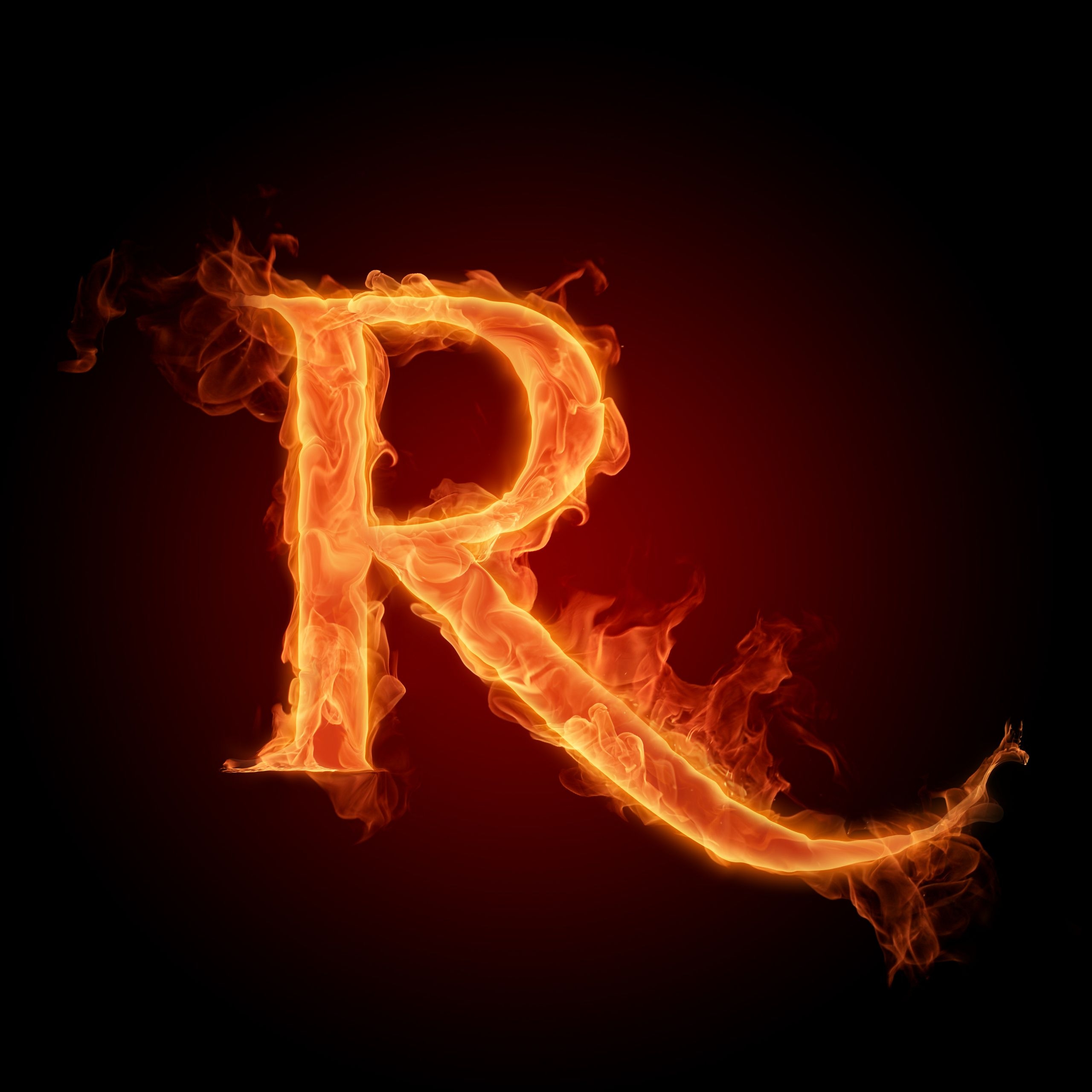 2560x2560 R on fire. Alphabet image, Name wallpaper, R wallpaper, Phone