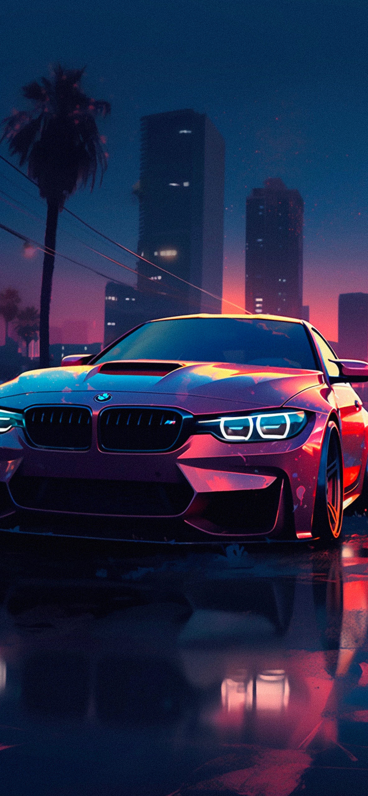 1190x2560 Red BMW M4 Wallpaper for iPhone, Phone