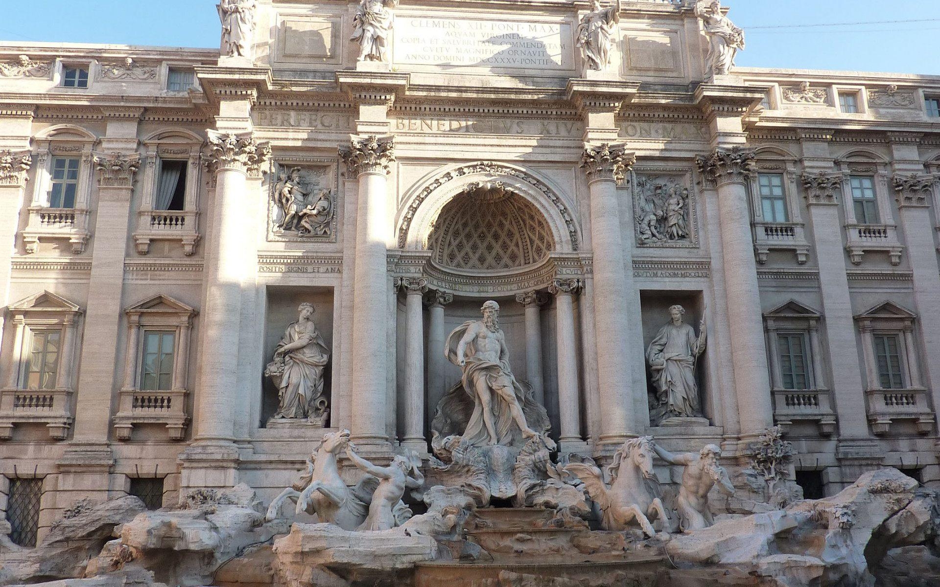 1920x1200 Trevi fountain city travels wallpaper, Desktop