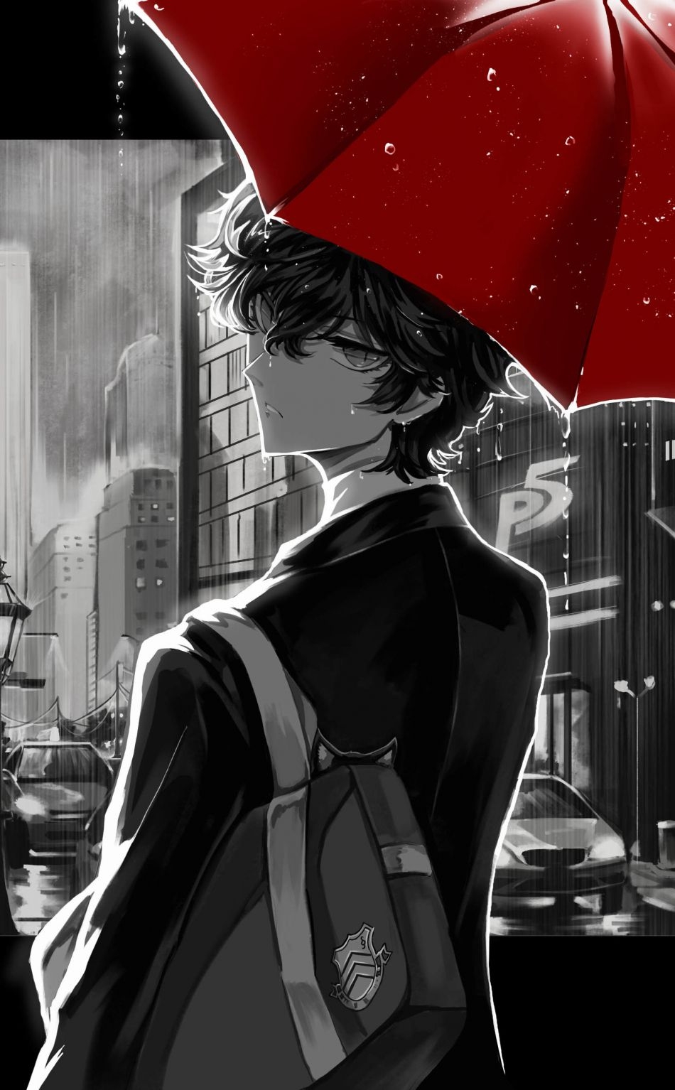 950x1540 Download  wallpaper persona video game, akira kurusu, iphone,  HD image, background, 6899, Phone