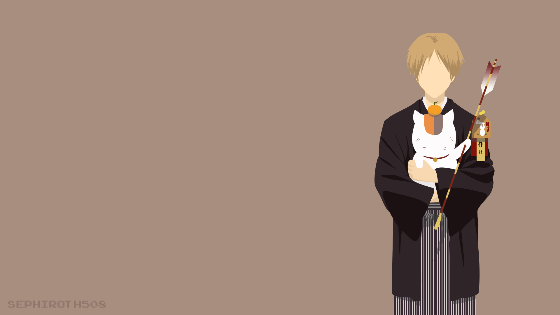 1920x1080 Wallpaper, Natsume Yuujinchou, Takashi Natsume, nyanko sensei, Desktop