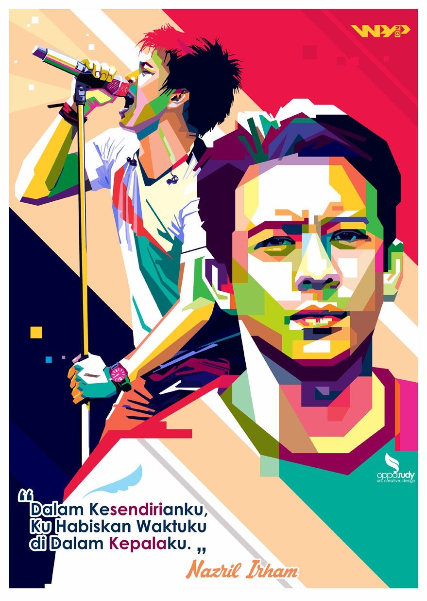 880x1240 Nazril Irham (ARIEL) in #WPAP #popart #portrait #noah #noahband, Phone