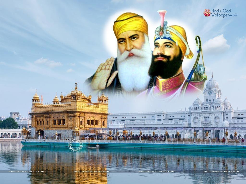 1030x770 guru nanak dev ji and guru gobind singh ji wallpaper. Guru, Desktop