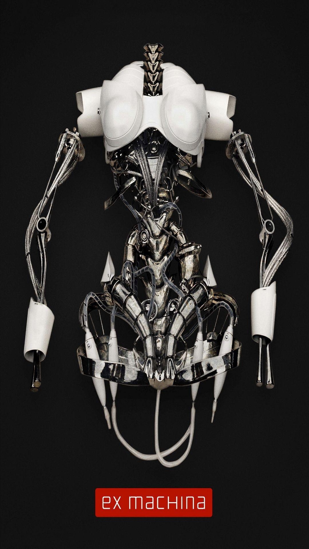 1080x1920 Ex Machina Movie Poster Robot Skeleton iPhone 6 Plus HD Wallpaper, Phone