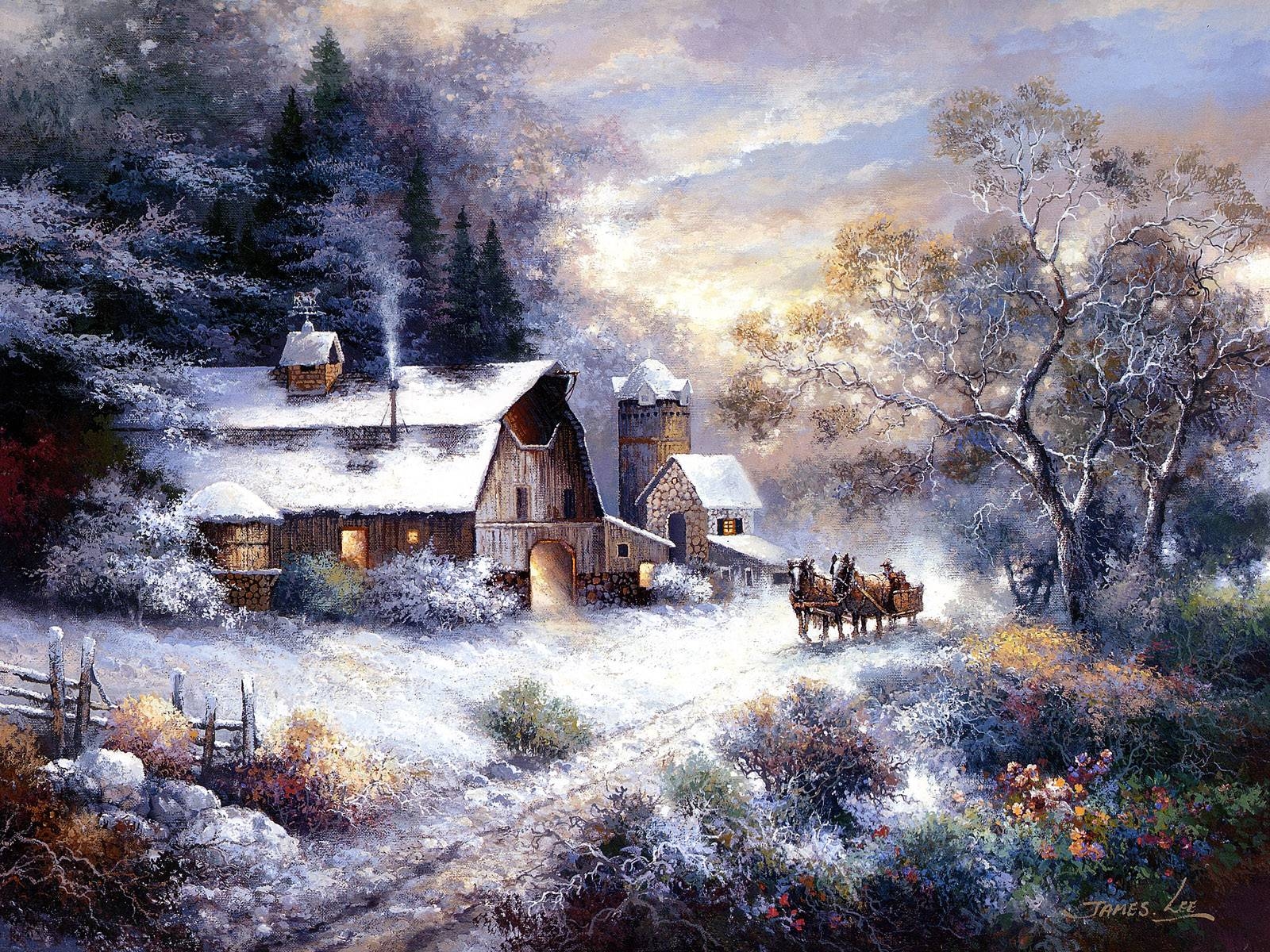 1600x1200 Winter Country Scenes Wallpaper, Desktop