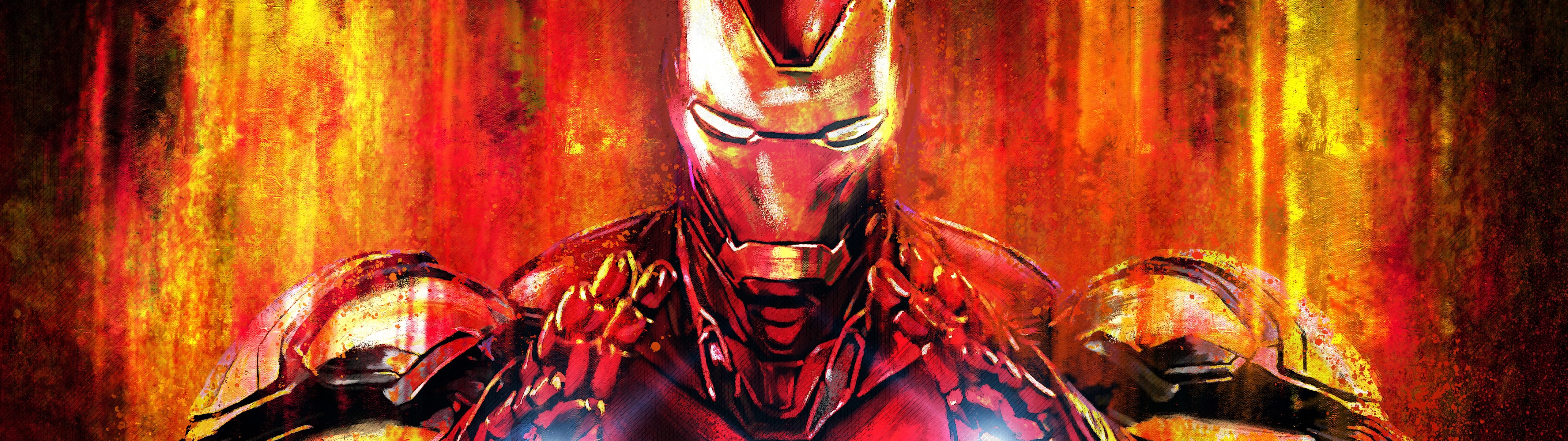 5120x1440 Avengers: Endgame Iron Man 8K Wallpaper, Dual Screen