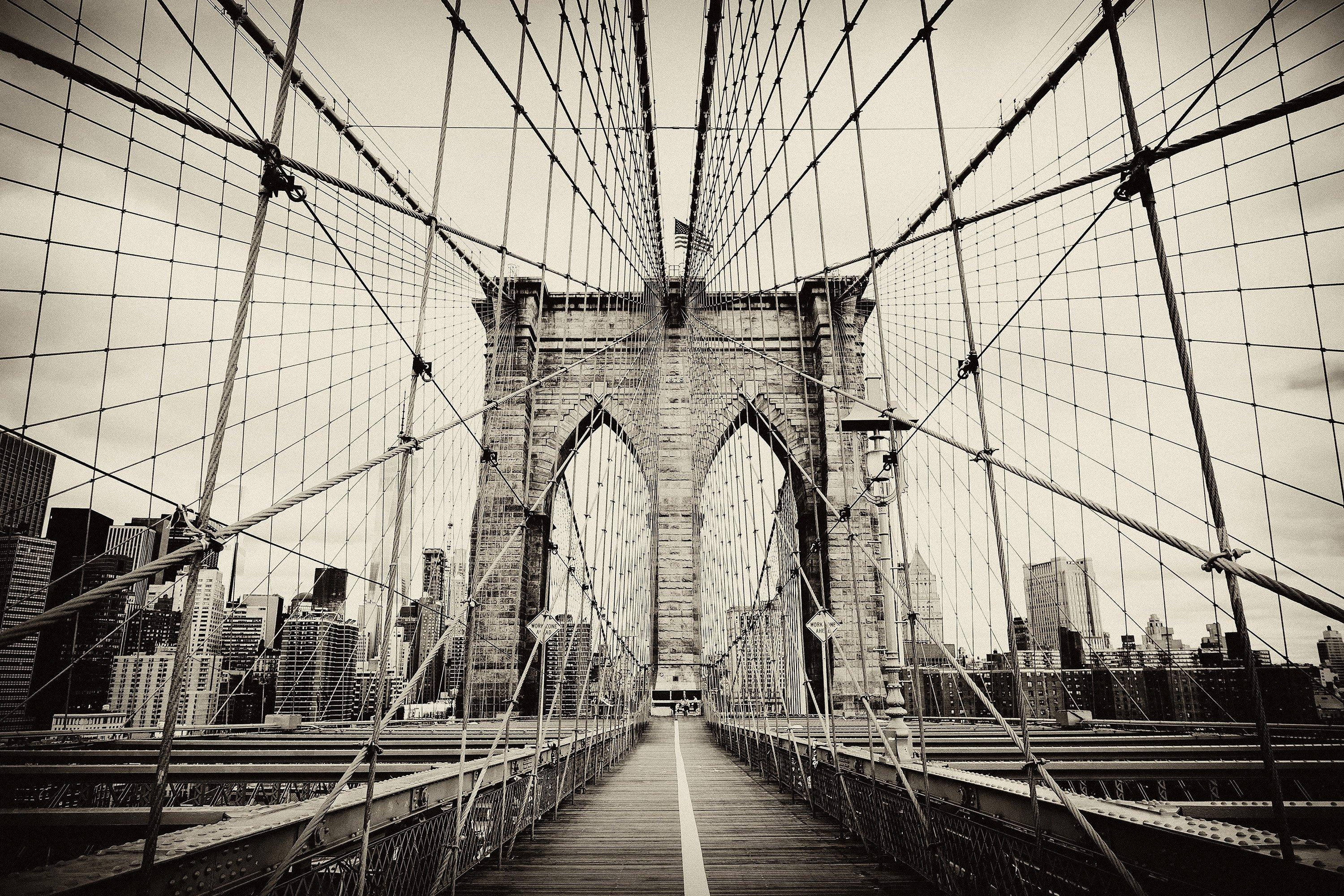 3000x2000 Brooklyn Bridge Wallpaper Mural, Desktop