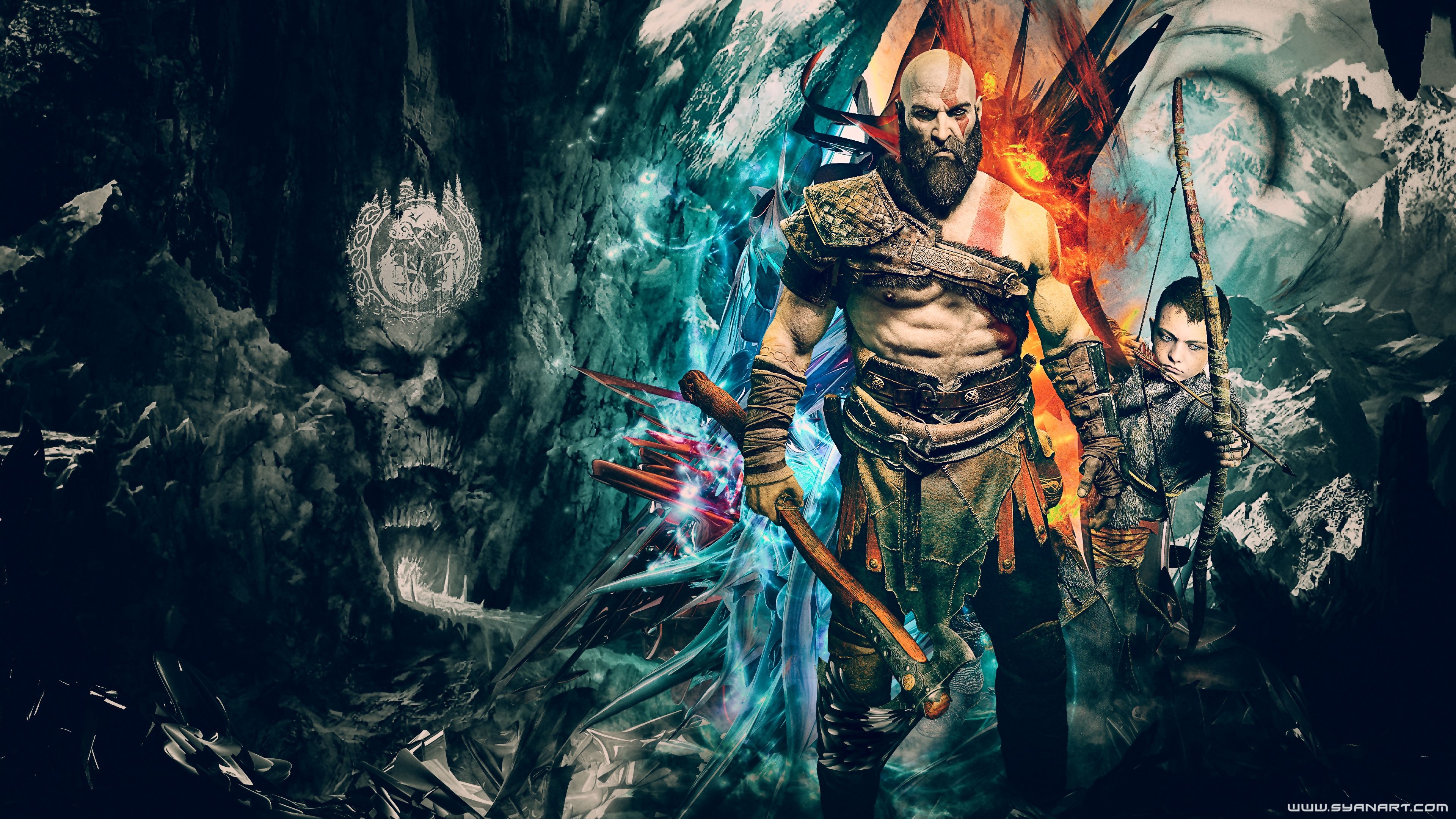 3840x2160 God of War 4 PS4 4K Wallpaper Exclusive Gaming Content, Desktop