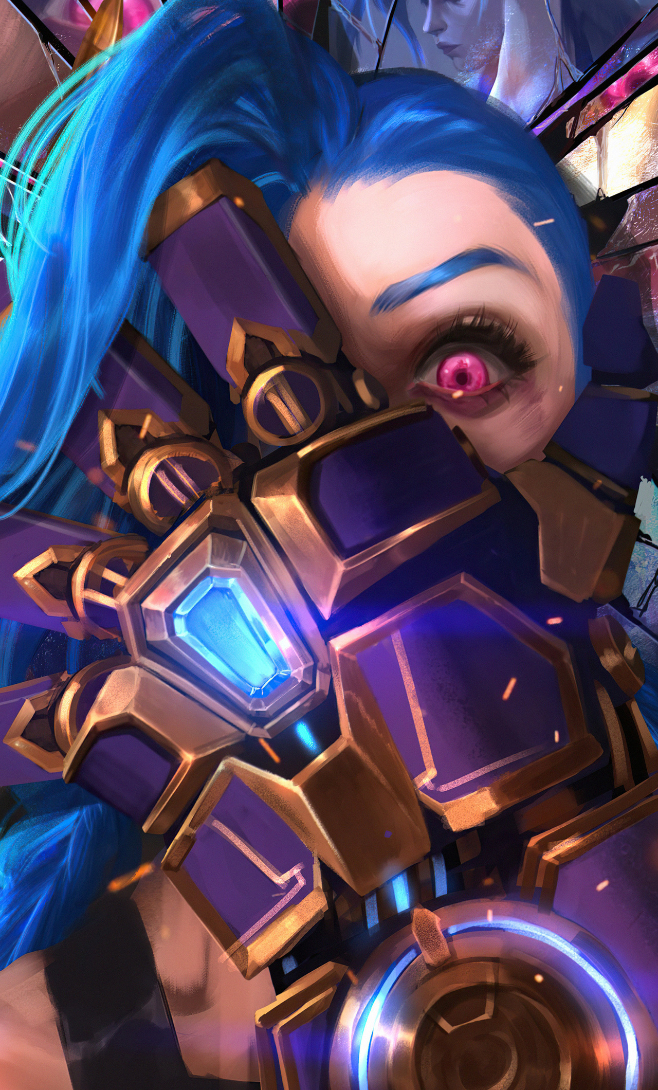 1280x2120 Arcane A Jinx 5k iPhone HD 4k Wallpaper, Image, Background, Photo and Picture, Phone