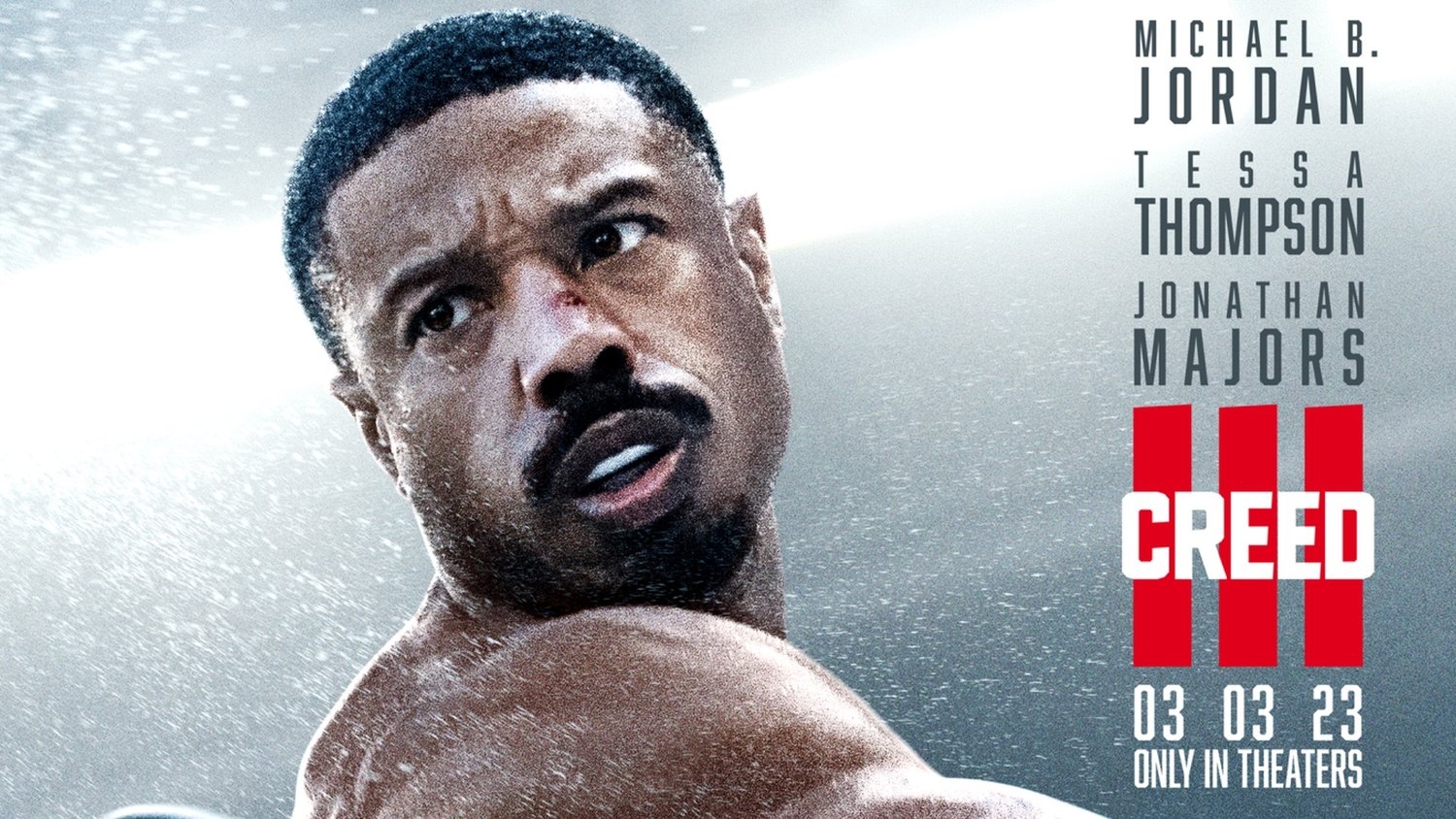 1500x850 New Poster for Michael B. Jordan's CREED III Features Adonis Creed in Boxing Action, Desktop