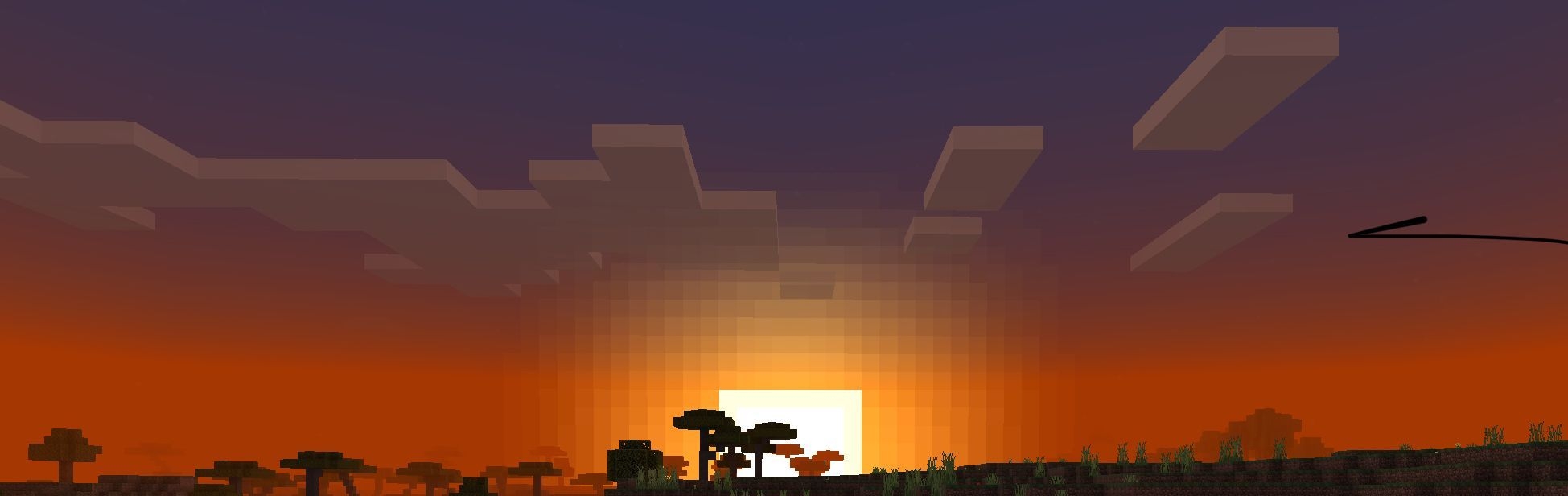 1950x620 aesthetic picture from minecraft you can use it for wallpaper, Dual Screen