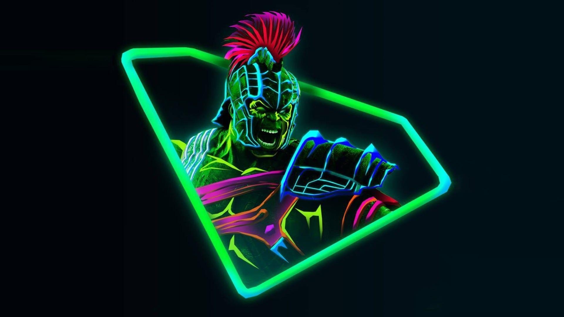 1920x1080 Neon Avengers  Desktop Wallpaper based on artwork, Desktop