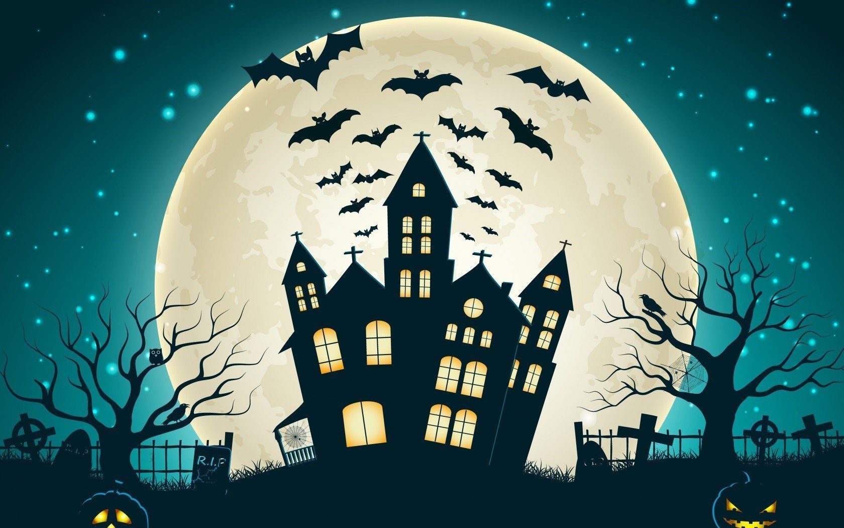 1680x1050 Cartoon Halloween Wallpaper Free Cartoon Halloween Background, Desktop