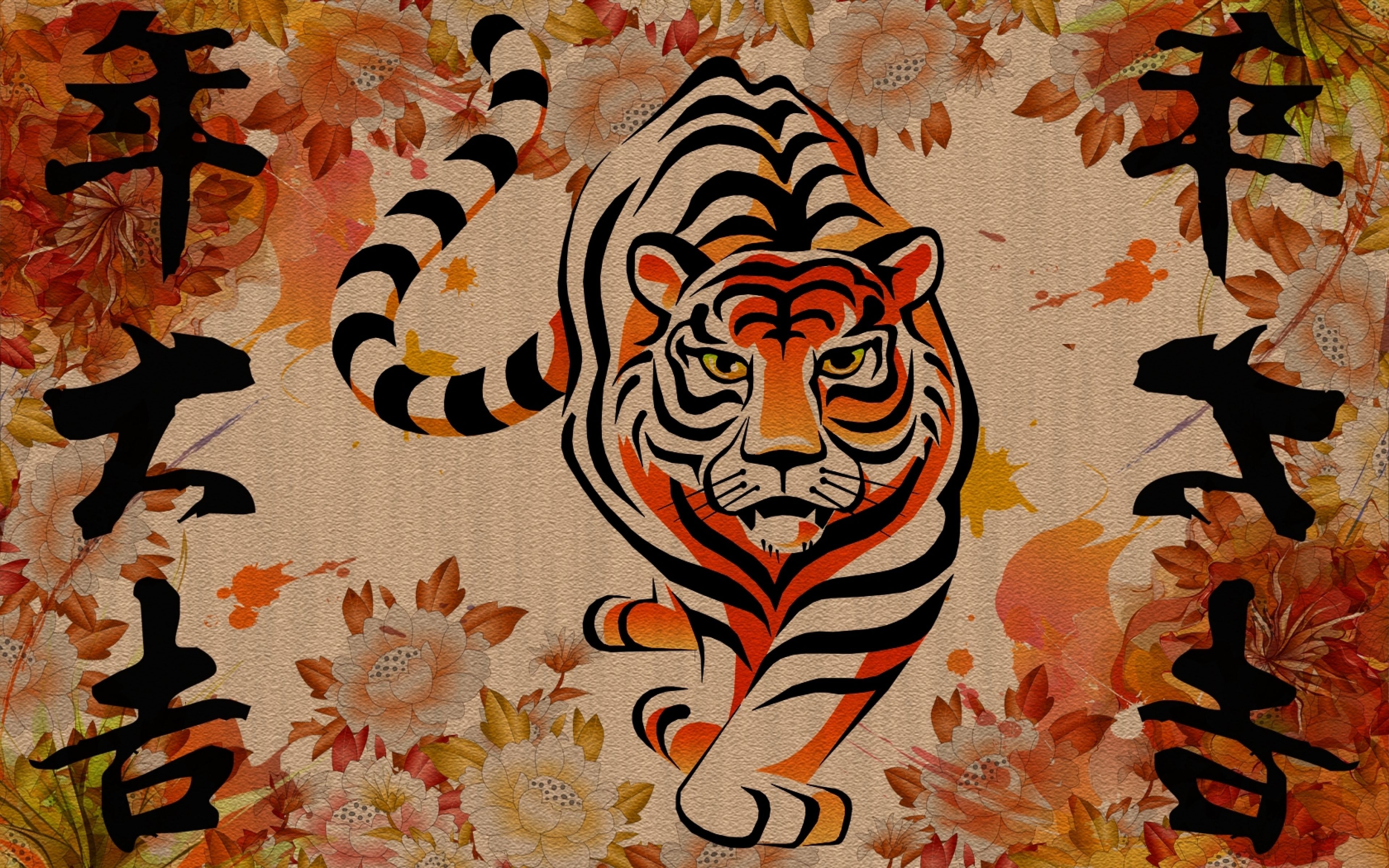 3840x2400 Chinese Tiger Wallpaper Free Chinese Tiger Background, Desktop