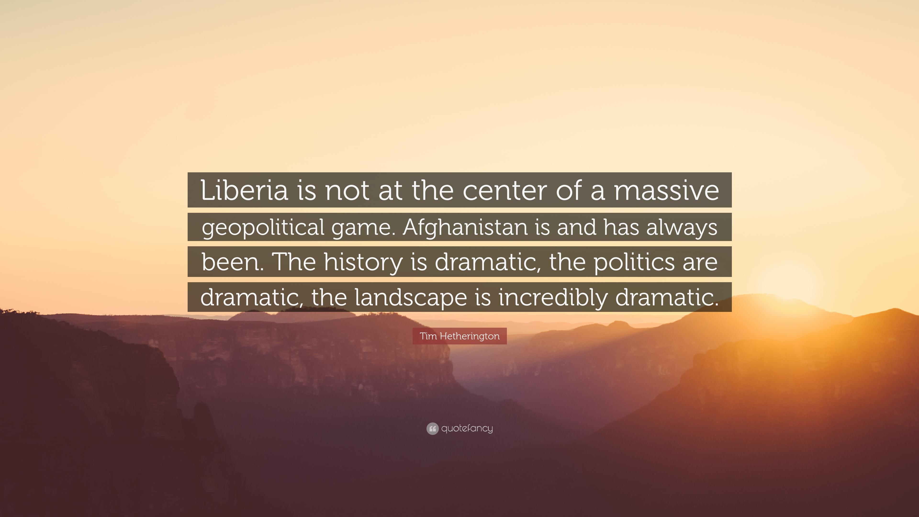 3840x2160 Tim Hetherington Quote: “Liberia is not at the center of a massive, Desktop