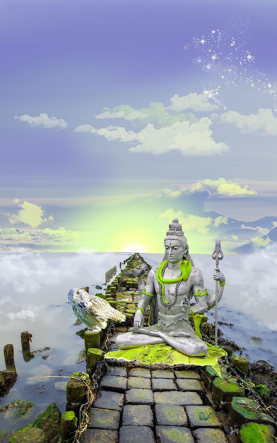 910x1460 Lord Shiva 1080P, 2K, 4K, 5K HD wallpaper free download, Phone