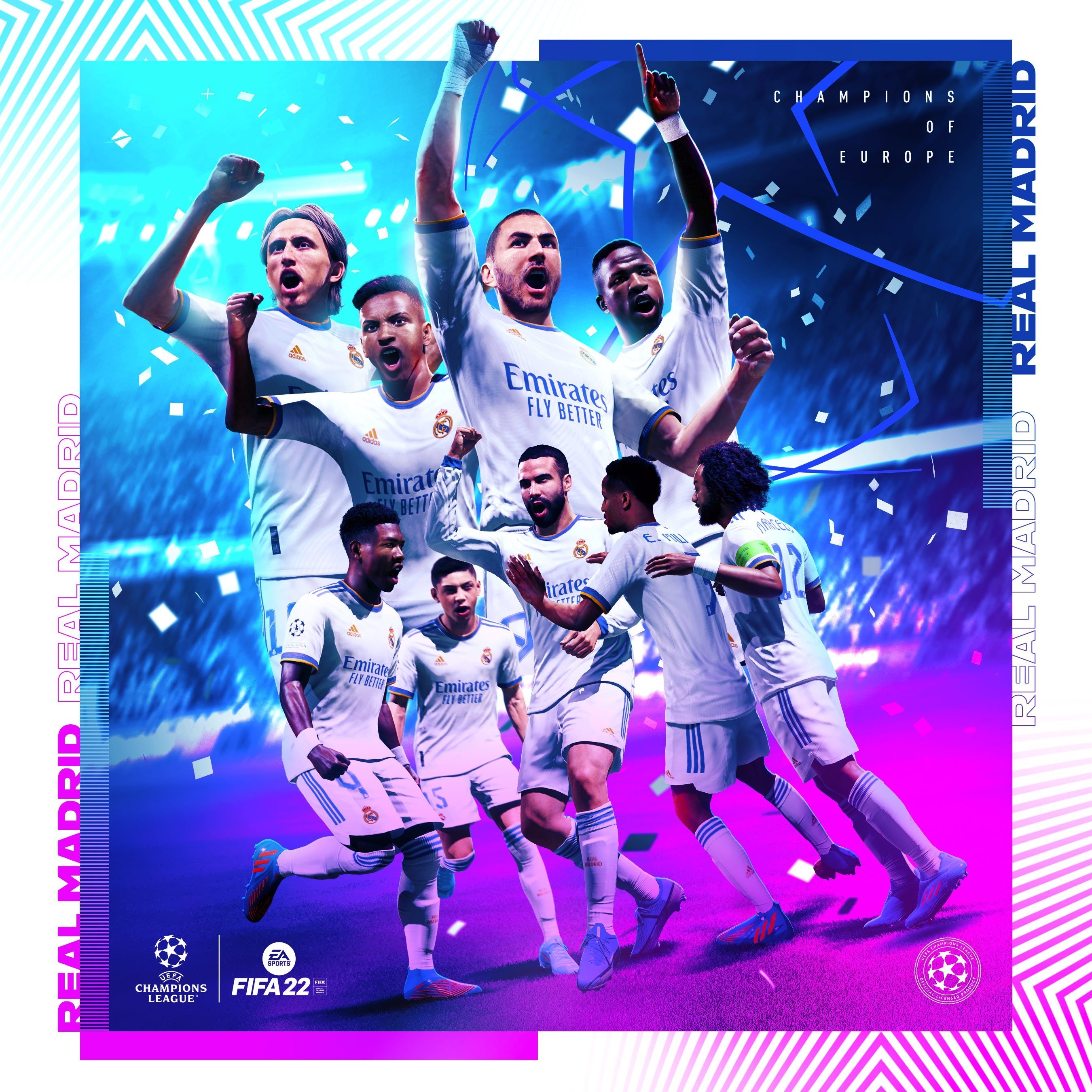 2700x2700 Real Madrid UEFA Champions League 2022 Wallpaper, Phone