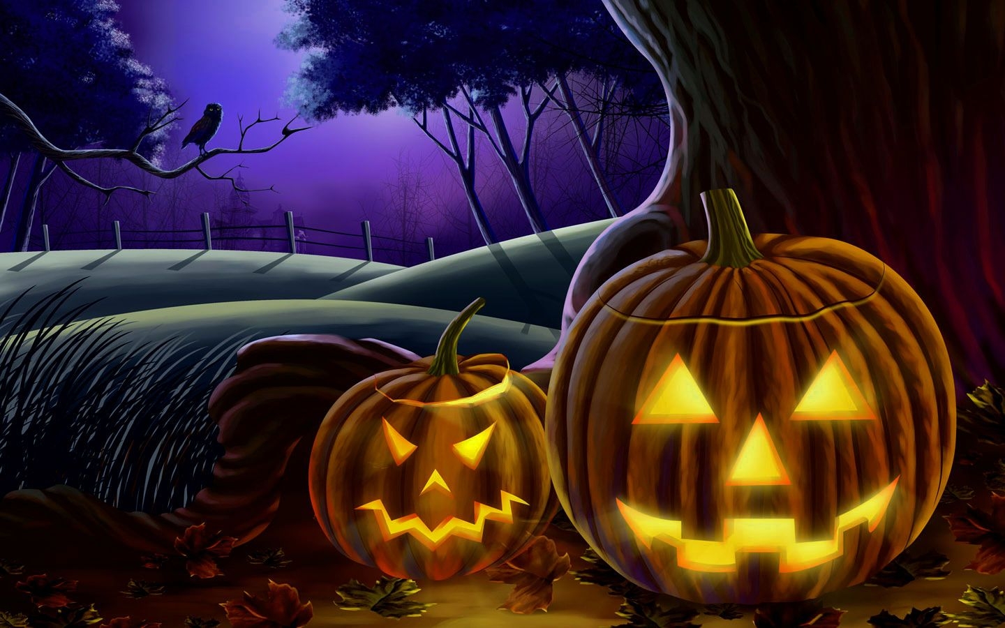 1440x900 Fall halloween wallpaper, Desktop