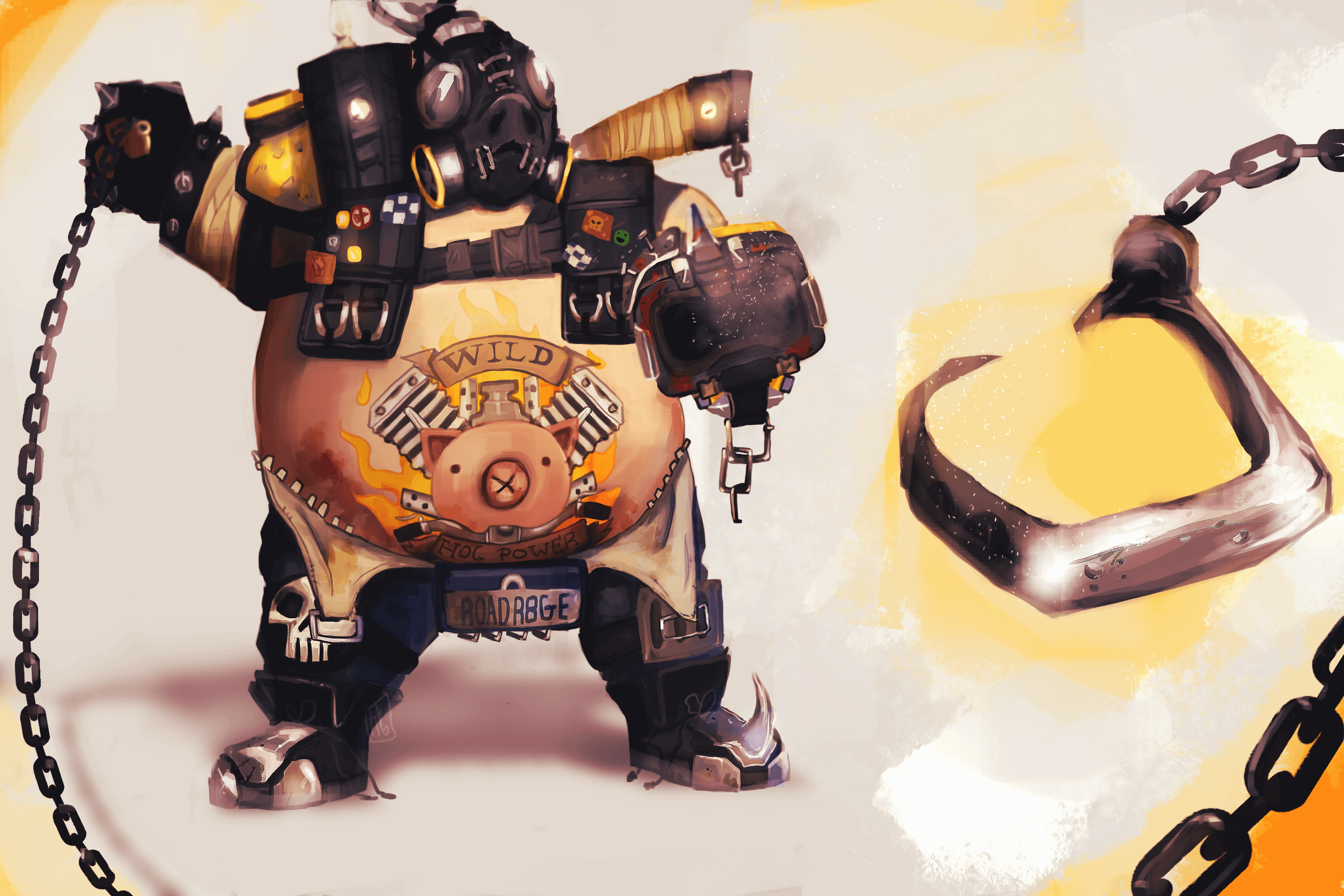 3000x2000 Roadhog (Overwatch) HD Wallpaper. Background, Desktop