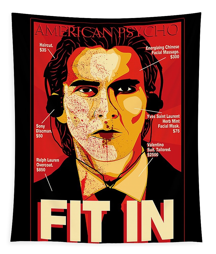 860x1000 American Psycho Tapestry, Phone