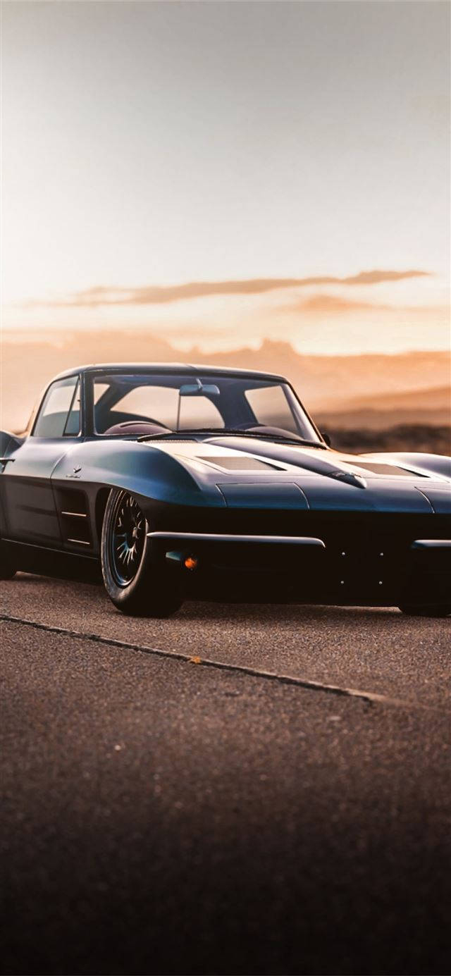 640x1390 Download Chevrolet Corvette (C2) iPhone Car Wallpaper, Phone