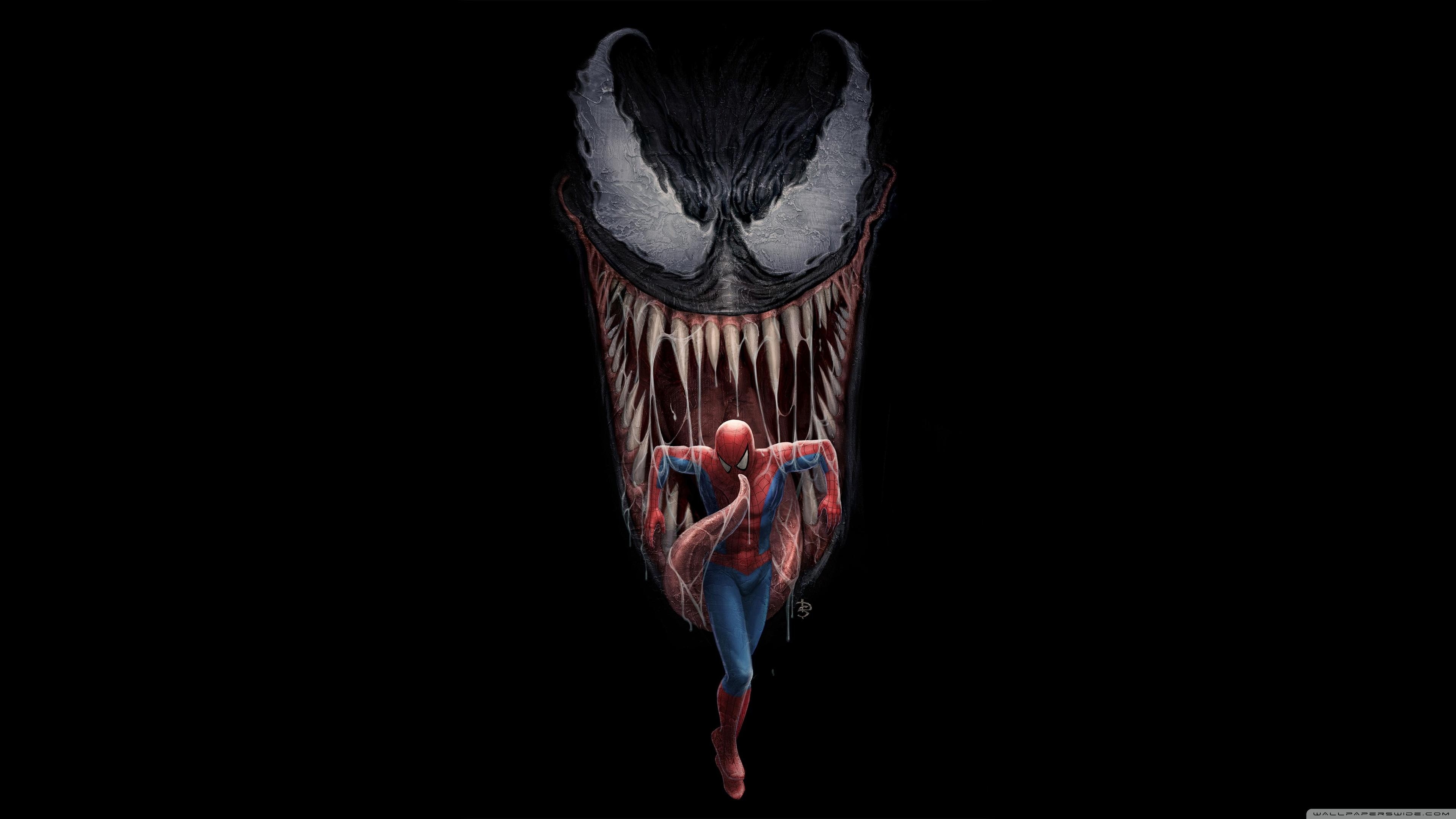 3840x2160 Venom Spider Man Movie Artwork Comics Ultra HD Desktop Background Wallpaper For 4K UHD TV, Widescreen & UltraWide Desktop & Laptop, Tablet, Desktop