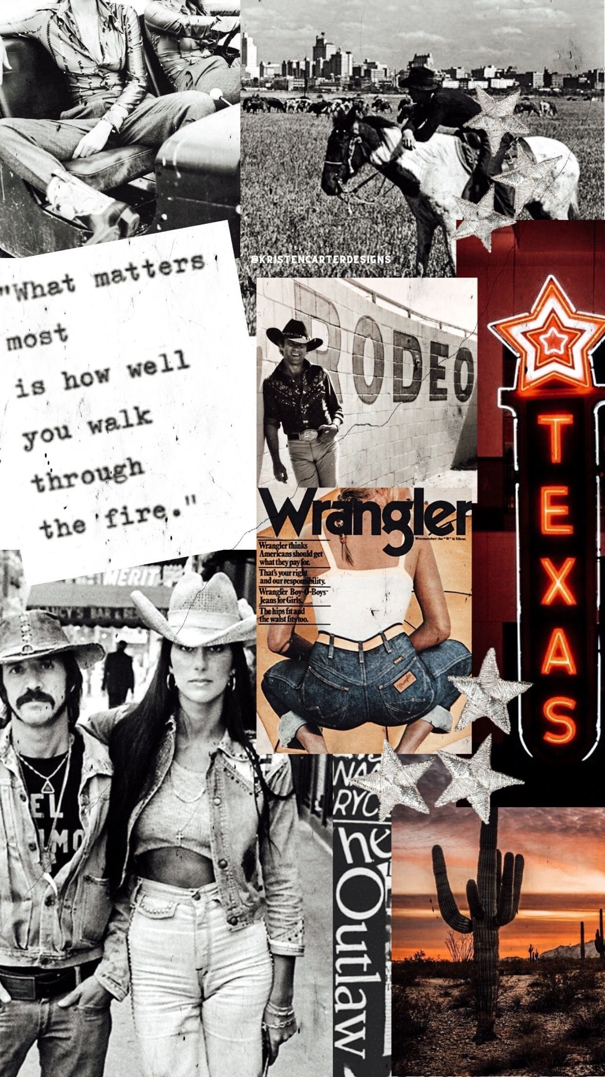 1250x2210 retro texas. Western wall art, Aesthetic wallpaper, Art collage wall, Phone