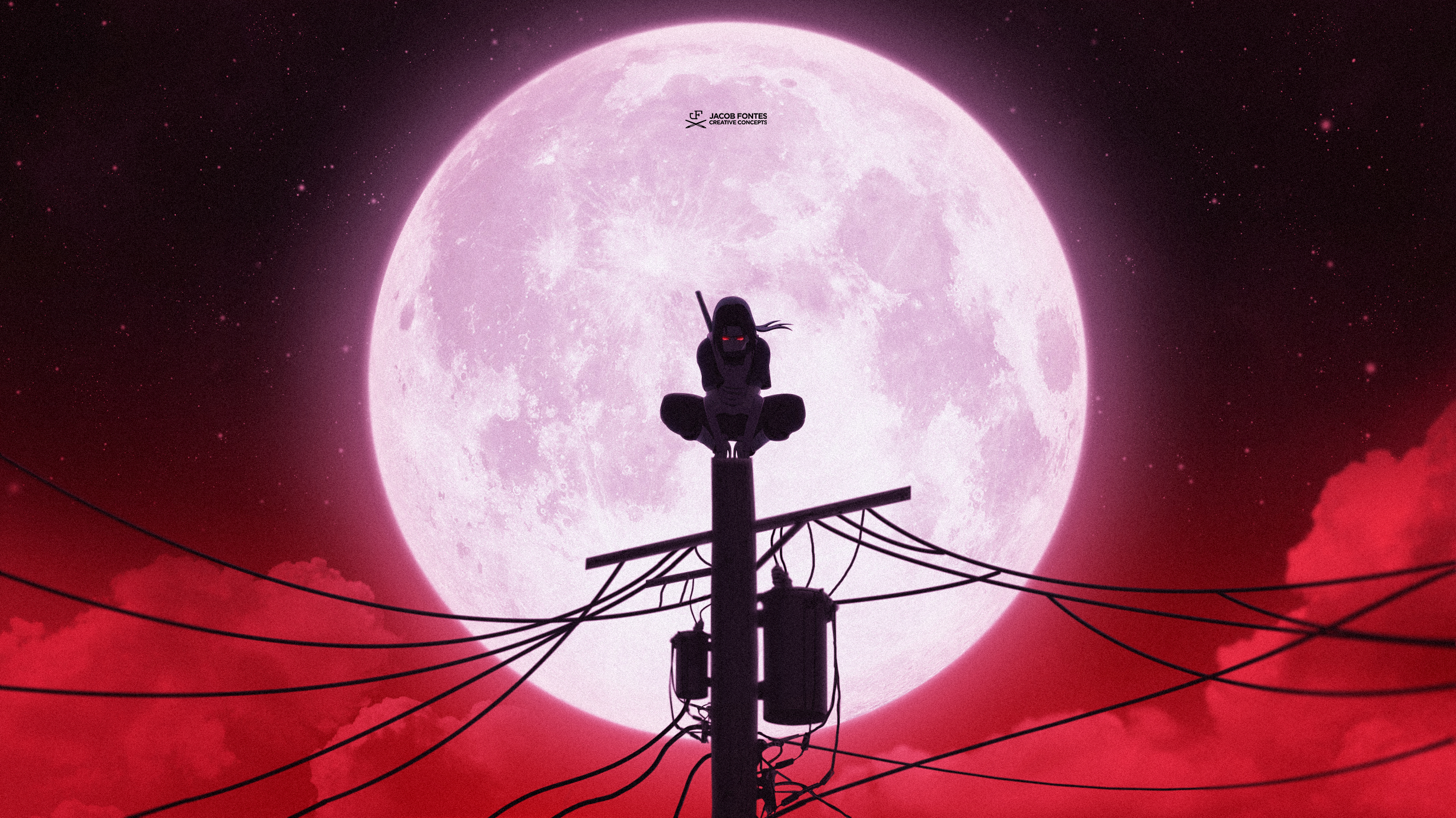 2560x1440 Blood Moon Itachi Moon Wallpaper Best Image, Desktop