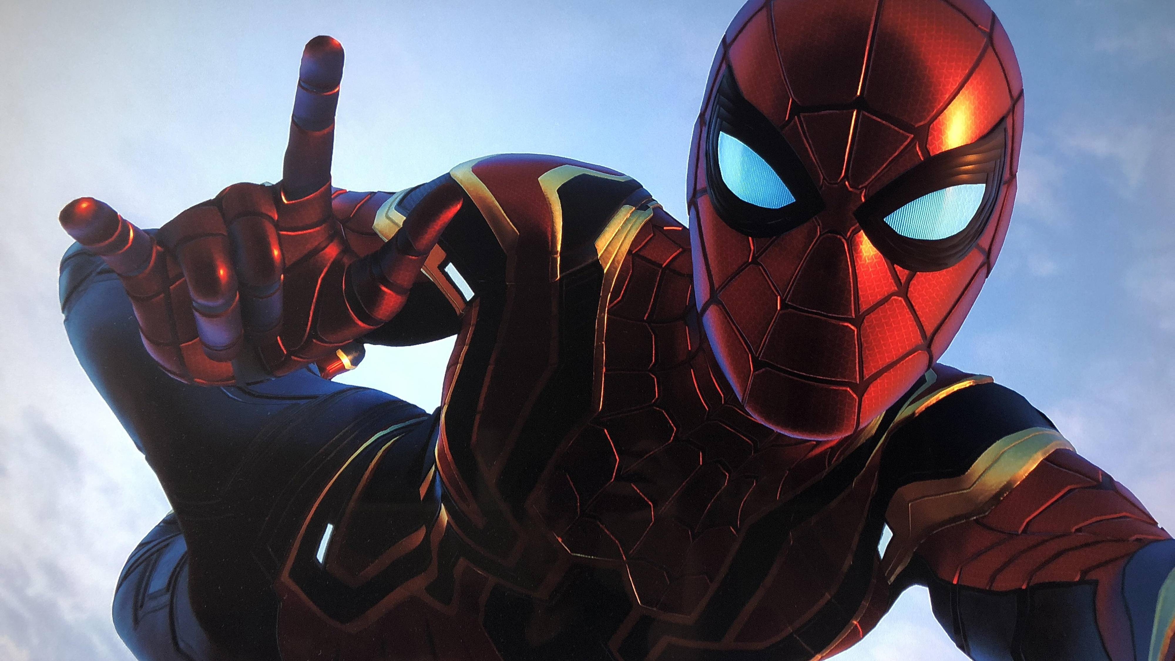 4000x2250 Iron Spider Selfie 4K Wallpaper, Desktop