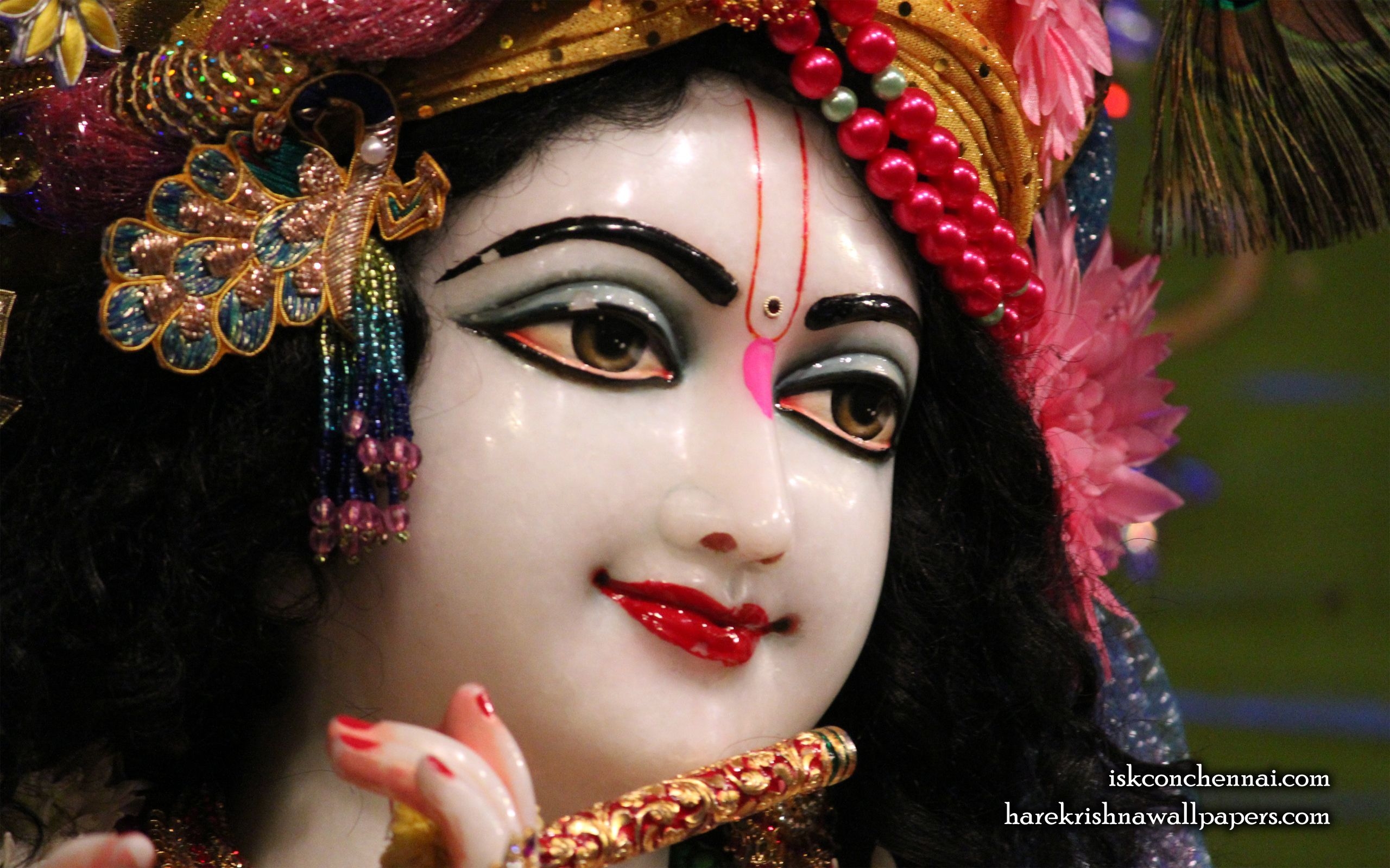 2560x1600 To view Krishna Close Up Wallpaper of ISKCON Chennai in difference sizes visit /s. Krishna wallpaper, Jai shree krishna, Krishna, Desktop