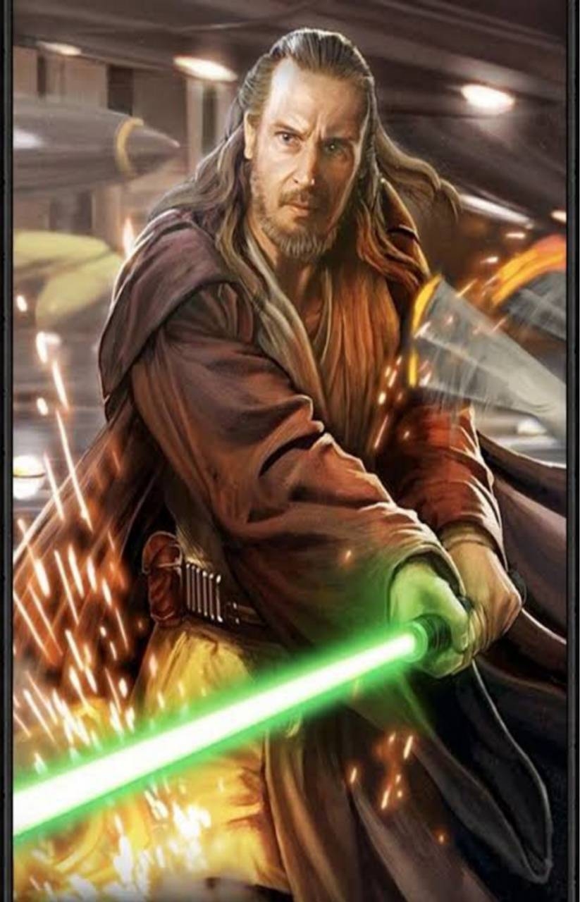 830x1280 Qui Gon Jinn wallpaper, Phone